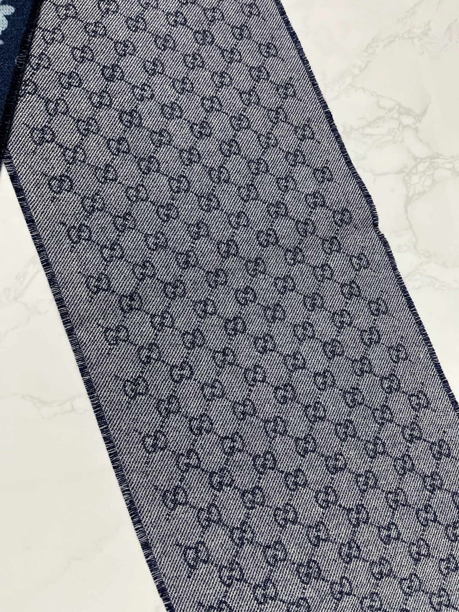 Gucci 🔥[SALE]🔥 Gucci Blooms Blue Wool Scarf Size ONE SIZE - 4 Thumbnail