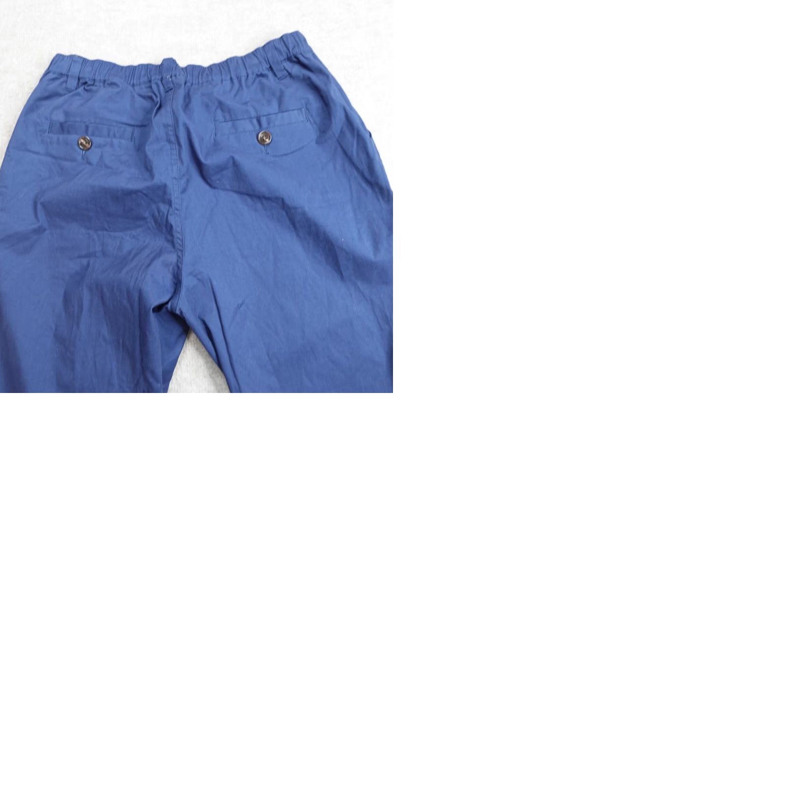 Commando Woof Clothing Mens Pants Medium Blue Lined Chino Stretch Waist Cotton Blend Straight Inseam 29 in Pockets Button Front Vac wood? Size US 31 - 9 Thumbnail