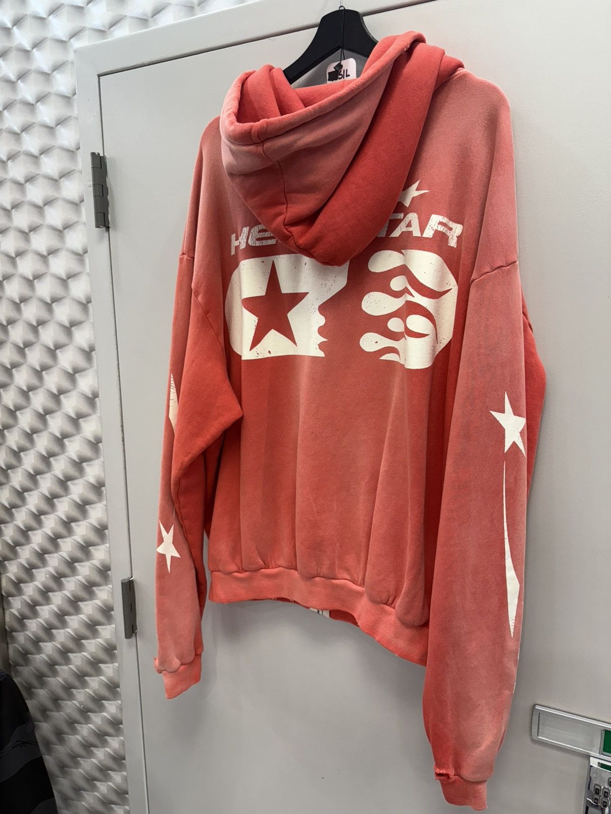 HELLSTAR Hellstar Red Washed Zip Up Hoodie Size US L / EU 52-54 / 3 - 6 Thumbnail