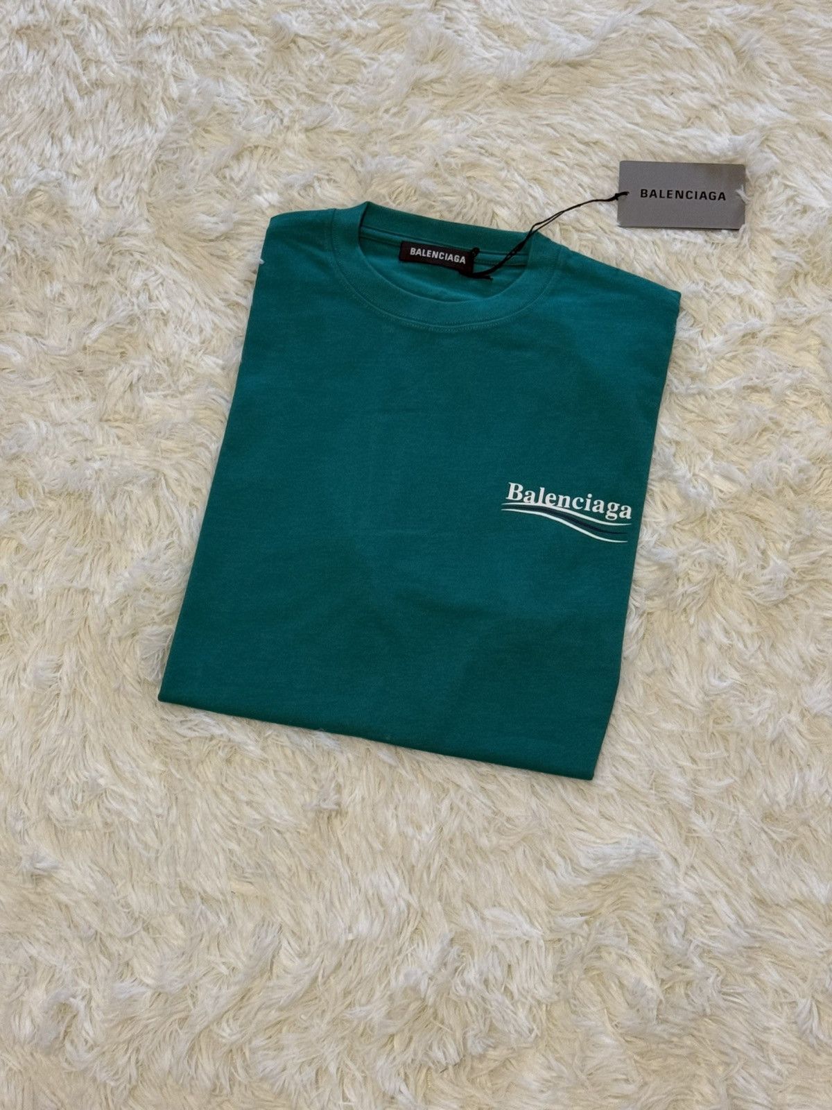 Balenciaga Balenciaga deep green t shirt Size US XXS / EU 40 - 1 Thumbnail