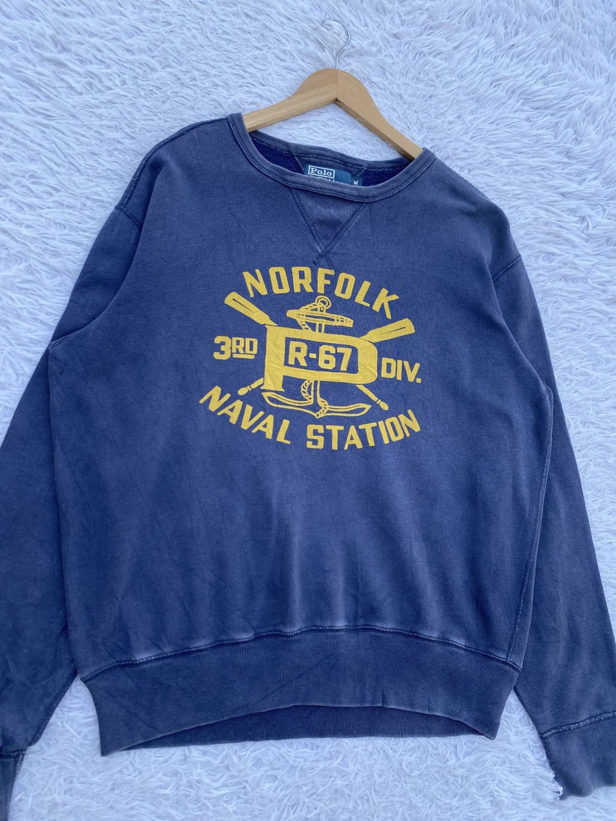 Polo Ralph Lauren Vintage Polo by Ralph Lauren Norfolk Naval Station Sweater Size US M / EU 48-50 / 2 - 5 Thumbnail