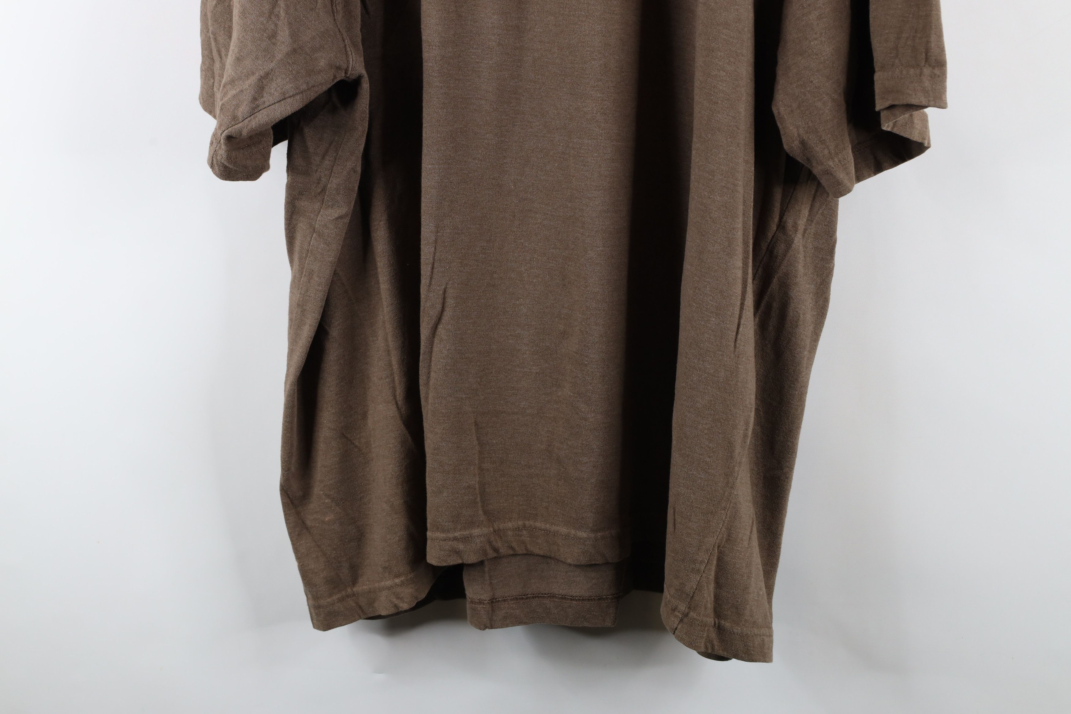Vintage Vintage 90s Bugle Boy Baggy Fit Short Sleeve T-Shirt Brown Size US XXL / EU 58 / 5 - 13 Thumbnail