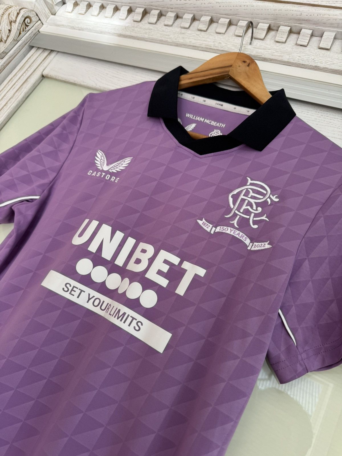 Castore Rangers Glasgow 2021-2022 Third Soccer Jersey Football Kit Size US S / EU 44-46 / 1 - 8 Thumbnail