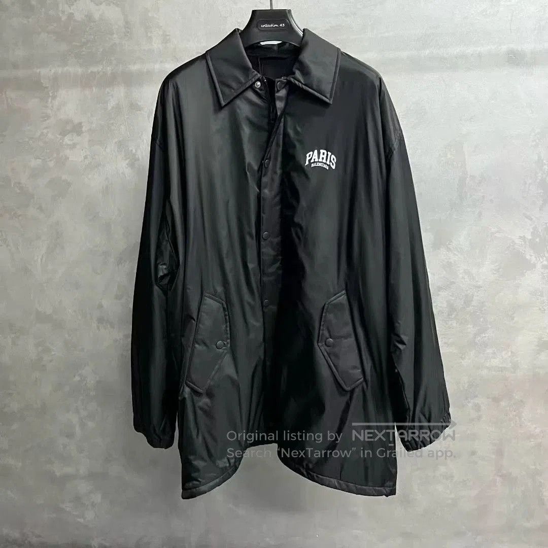 Balenciaga balenciaga black long sleeve collar jacket. Size US M / EU 48-50 / 2 - 1 Thumbnail