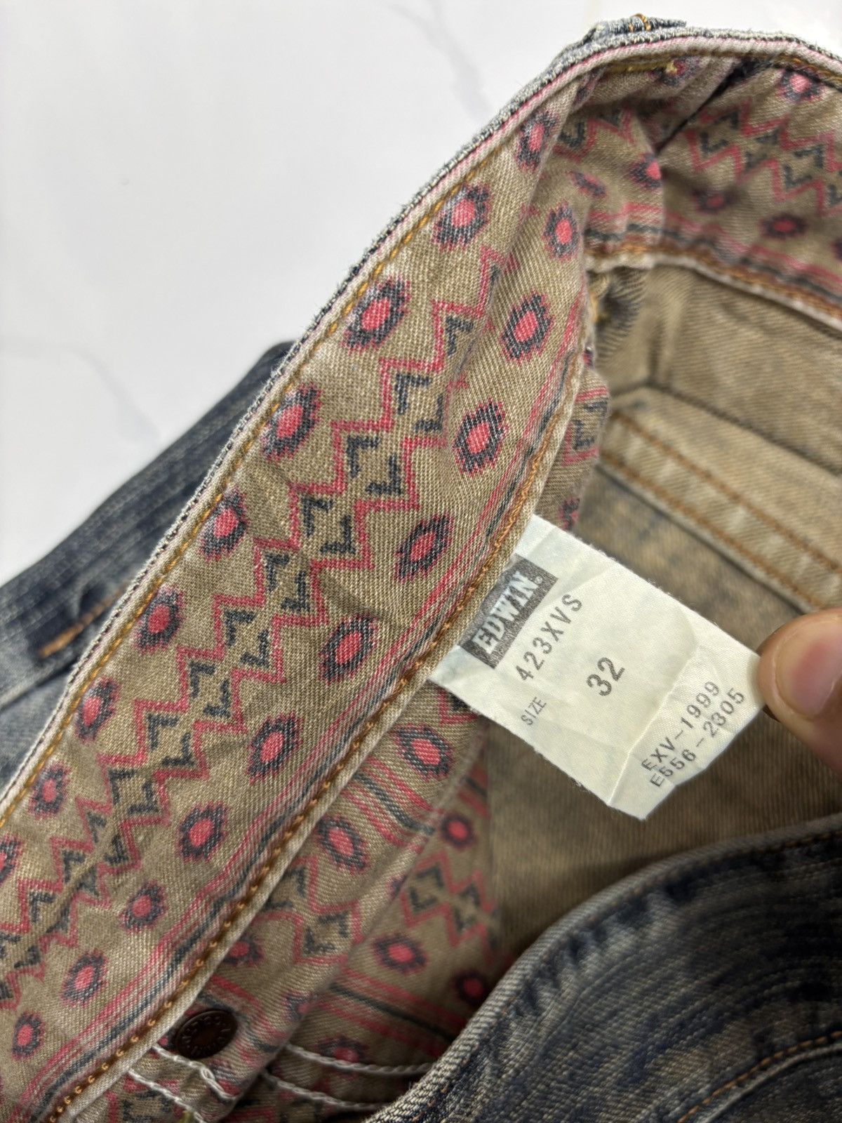 Kapital 🔥EDWIN EXCLUSIVE VINTAGE MUD WASH RUSTY JEANS DISTRESSED Size US 34 / EU 50 - 12 Thumbnail