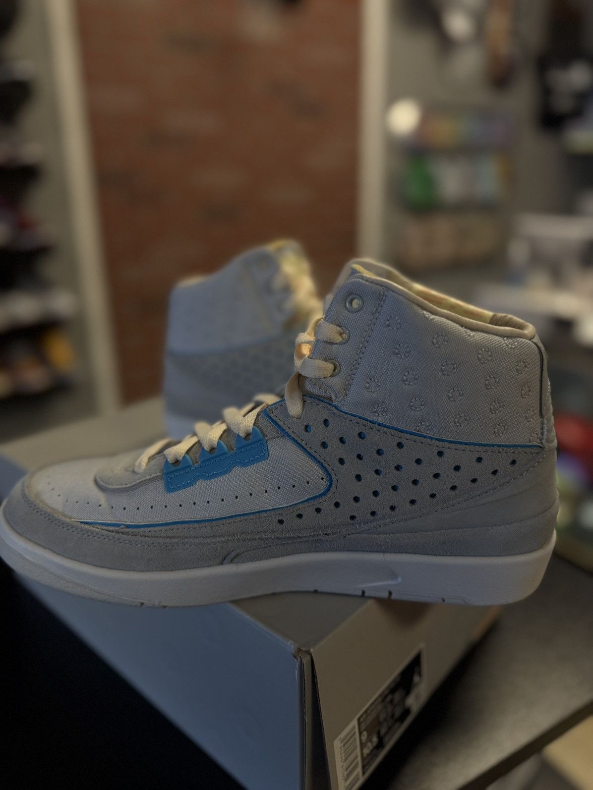 Jordan Brand × Nike Jordan 2 High Top Union Size 9 Blue Clean W Box Size US 9 / EU 42 - 7 Thumbnail