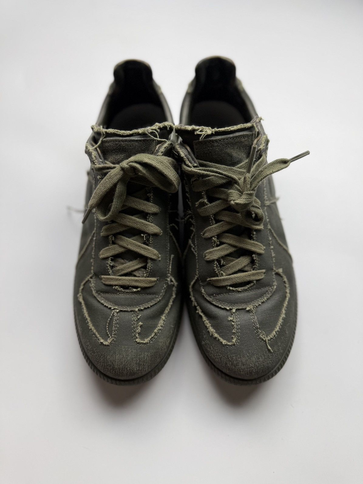 Maison Margiela Maison Margiela Gats Distressed Olive Green Size US 9 / EU 42 - 4 Thumbnail