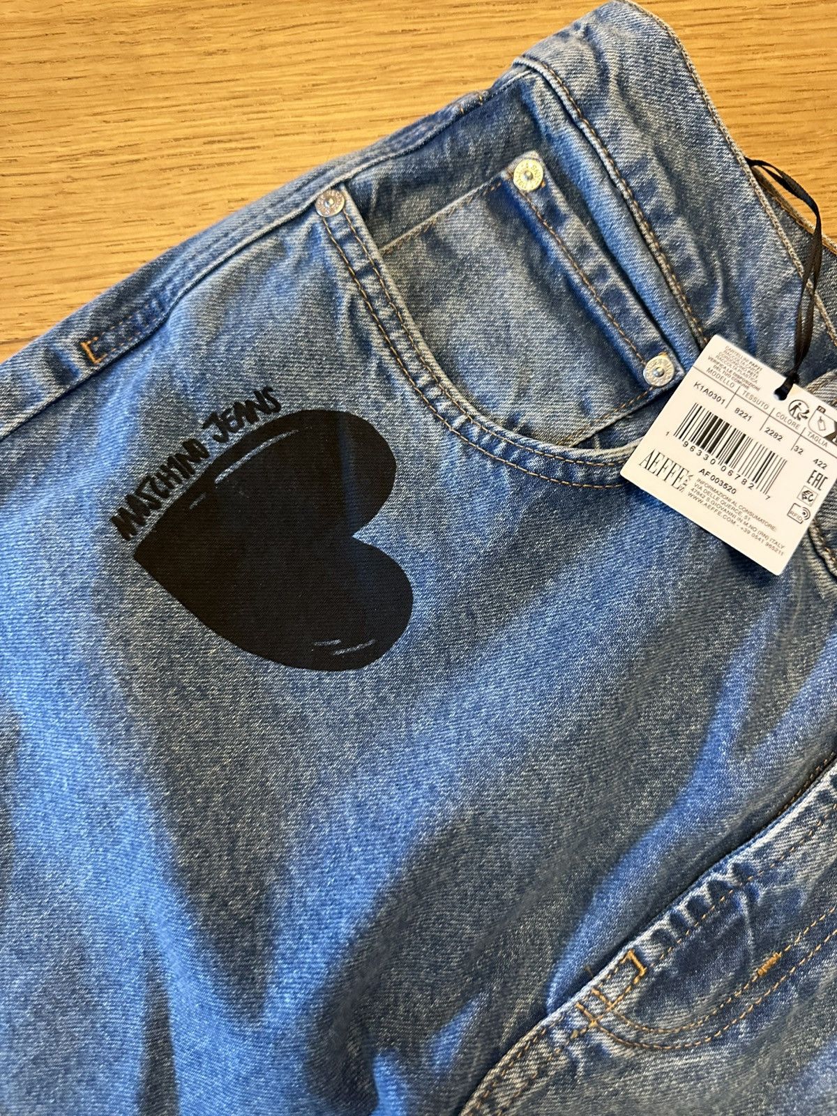Moschino MOSCHINO JEANS mid-rise straight-leg jeans Size 32" / US 10 / IT 46 - 6 Thumbnail