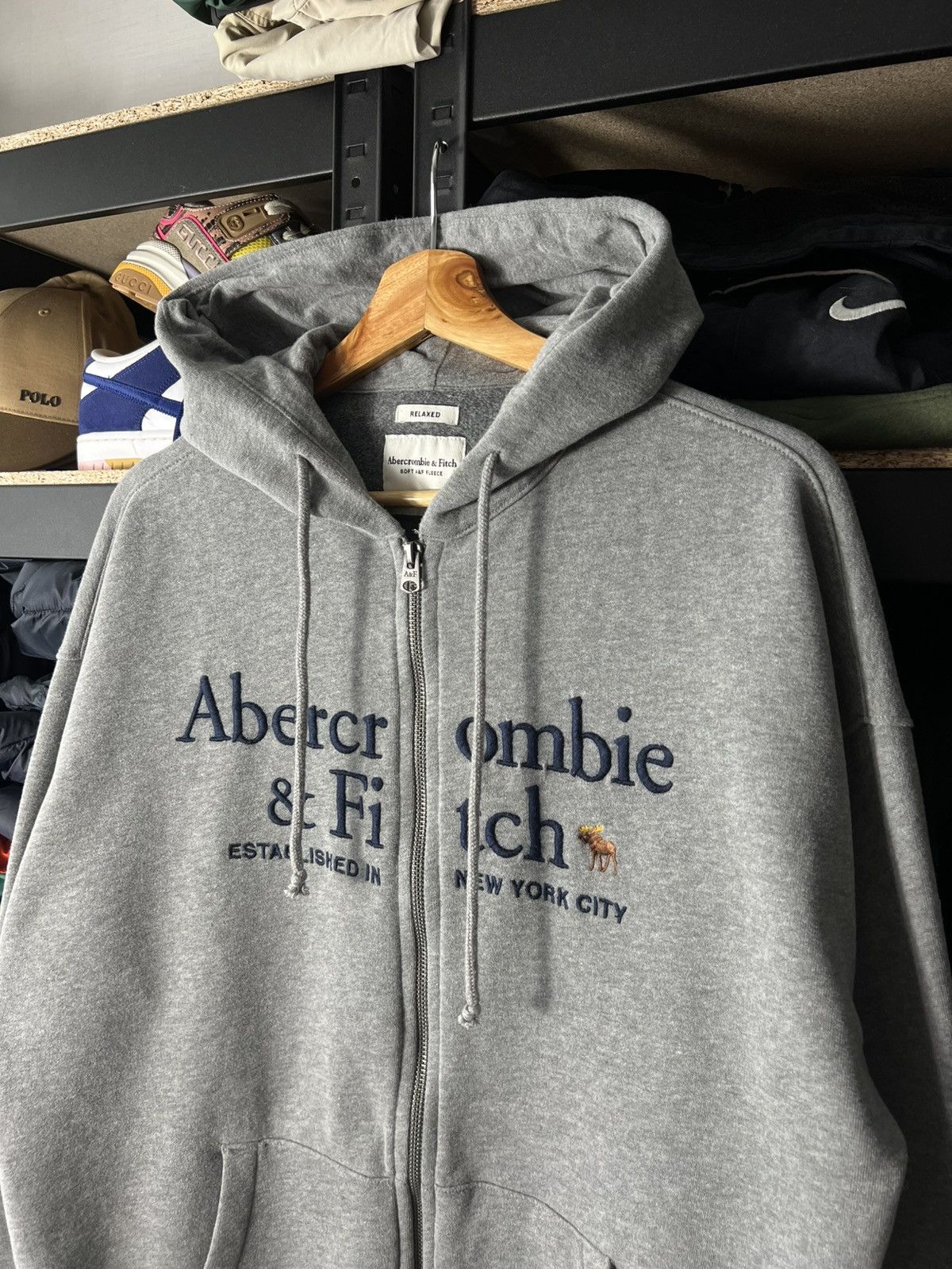 Abercrombie & Fitch 🦌 Abercrombie & Fitch Full-Zip Hoodie – Size L – Relaxed Fit Size US L / EU 52-54 / 3 - 2 Thumbnail