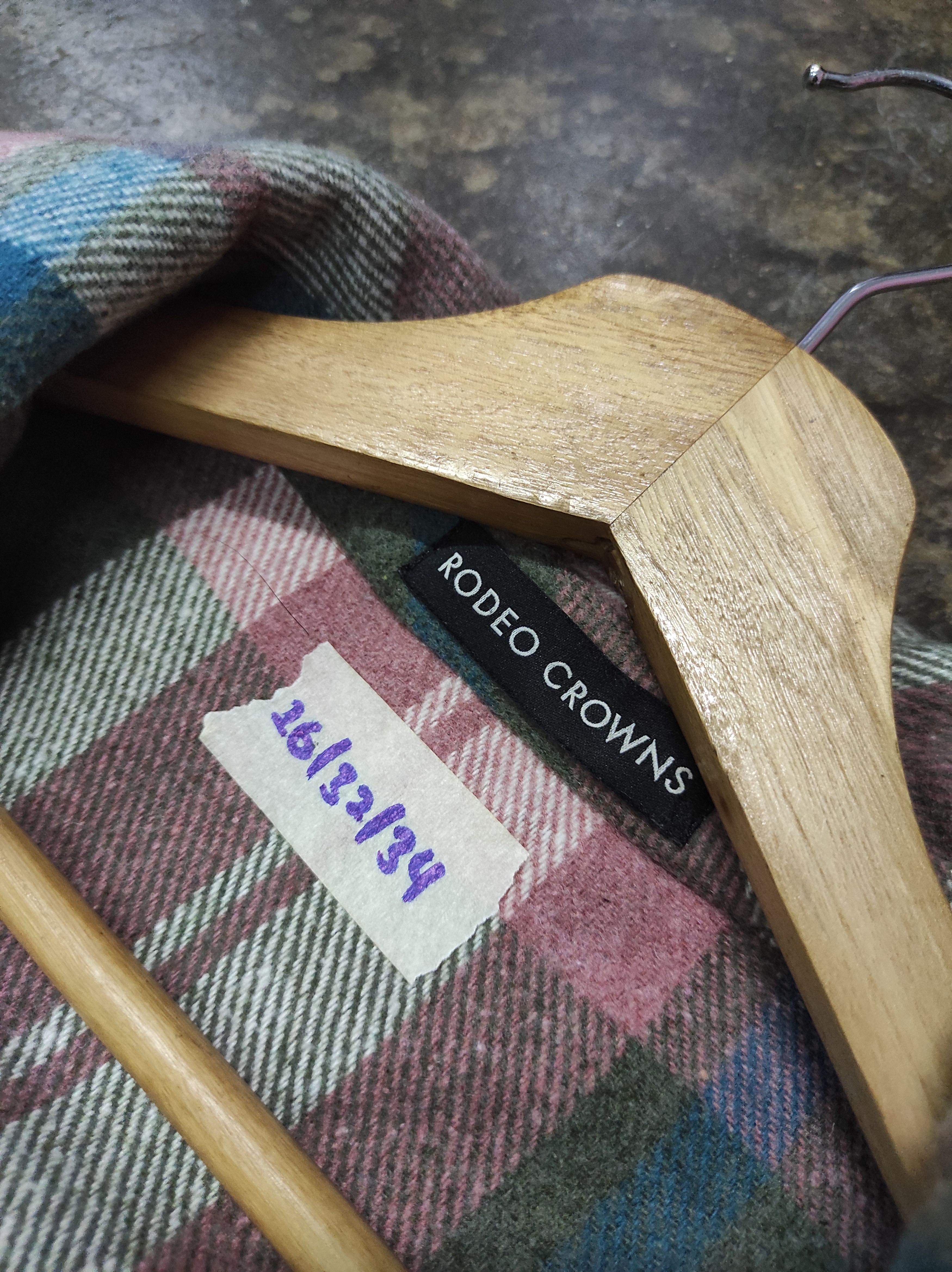 Japanese Brand RODEO CROWNS PLAID OVERSIZED FLANNEL SHIRT Size ONE SIZE - 6 Thumbnail