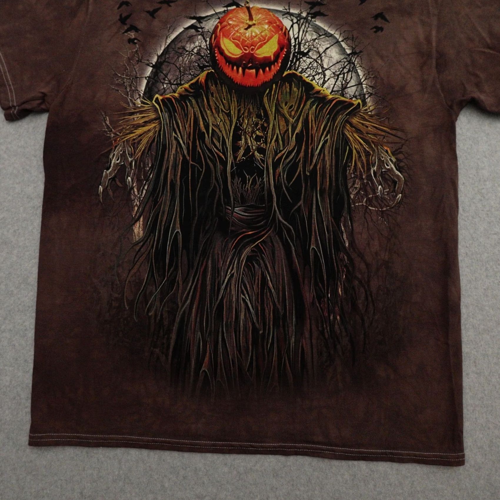 Delta Vintage Delta TShirt XL (21X28) Brown Tie Dye Halloween Pumpkin Horror Scarecrow Size US XL / EU 56 / 4 - 7 Thumbnail