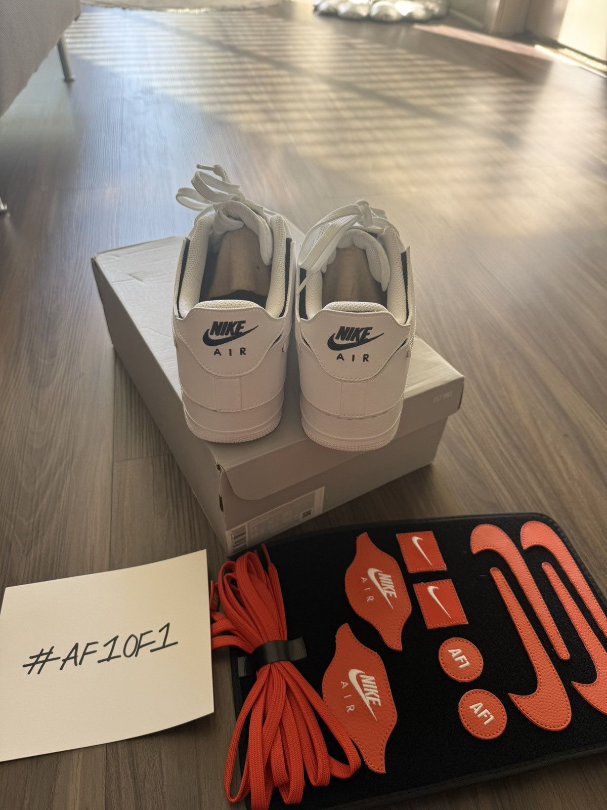 Nike Nike Air Force 1/1 AF1 White Black Cosmic Clay Size 11 Size US 11 / EU 44 - 3 Thumbnail