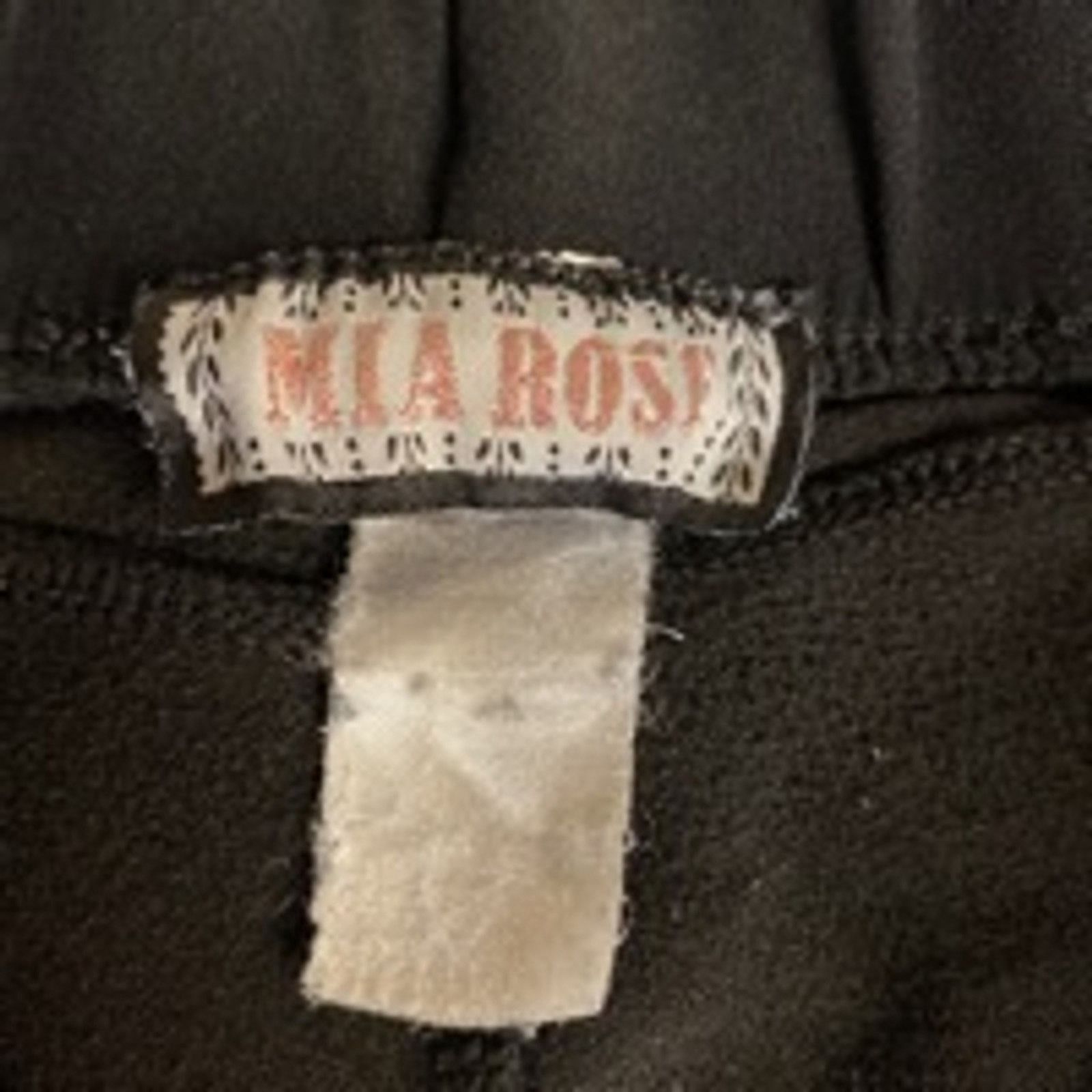 Other Y2K Black Wide Leg Lounge Pants MIA Rose Comfy Stretch Size 30" / US 8 / IT 44 - 3 Thumbnail