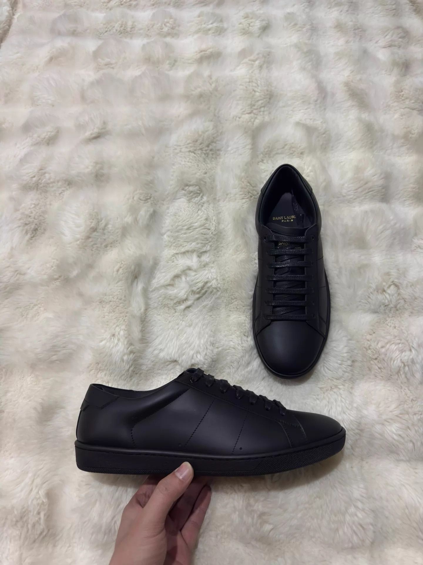 Saint Laurent Paris Saint Laurent YSL SL01 Black & Gold Sneaker 41 New with Box Size US 8 / EU 41 - 2 Thumbnail