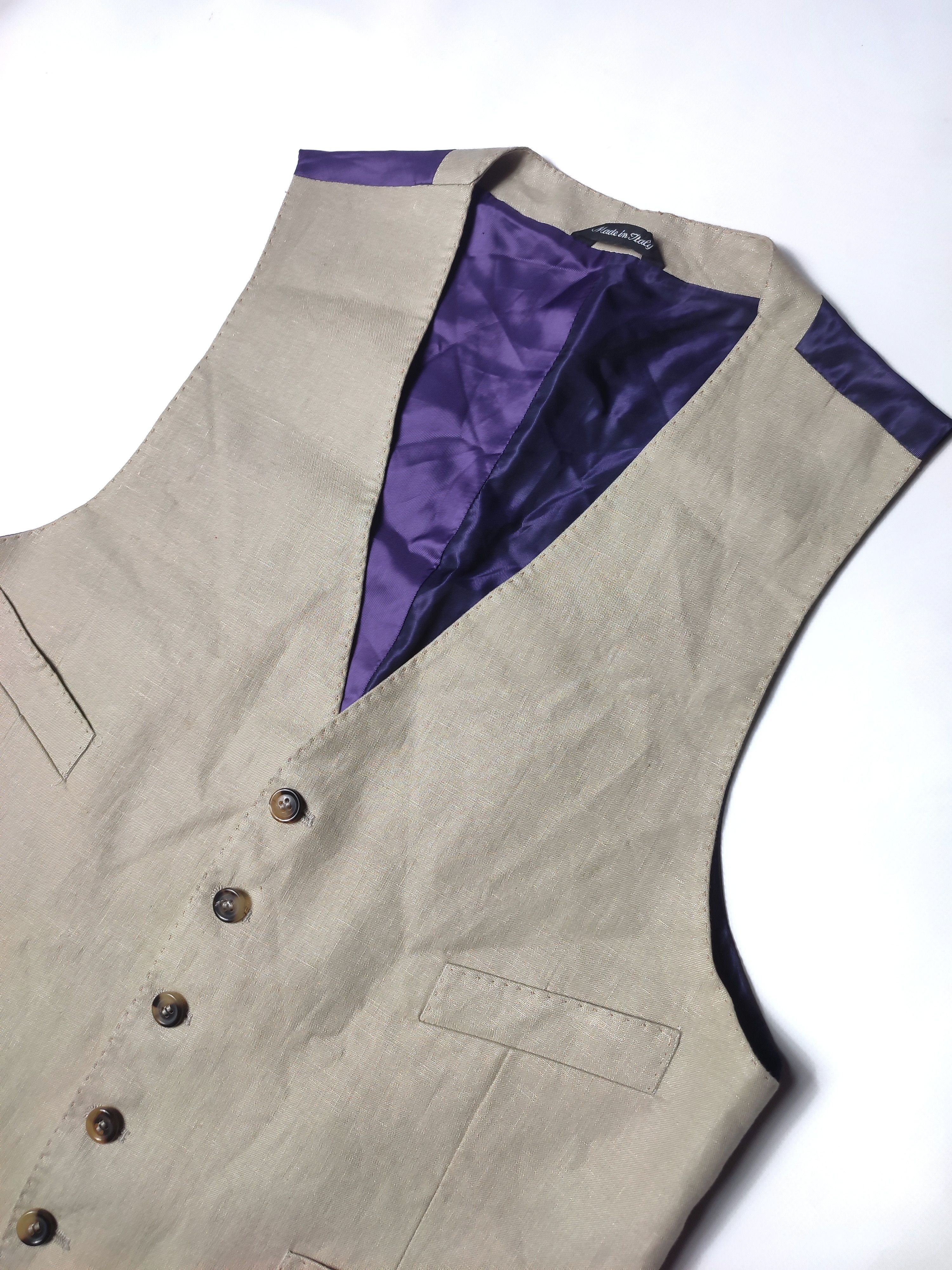 Paul Smith Paul Smith Linen British Collection Tailor Vest Size 38R - 2 Thumbnail