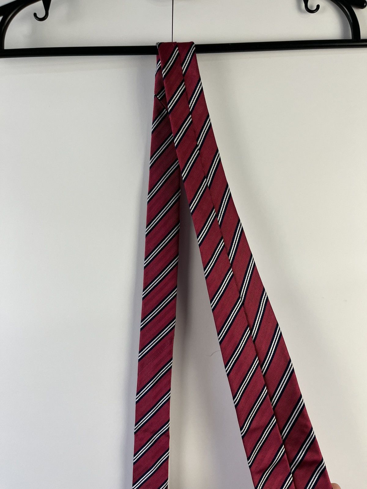 Eton Eton Luxury Striped Silk Tie Cravat Made in England Size ONE SIZE - 4 Thumbnail