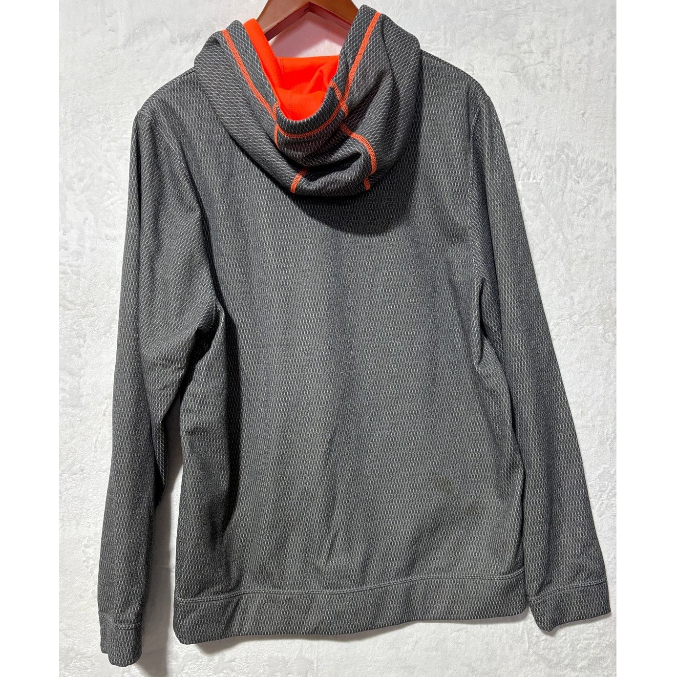 Under Armour UNDER ARMOUR Men's Sweatshirt Hoodie Gray Orange | Size M Size US M / EU 48-50 / 2 - 2 Thumbnail