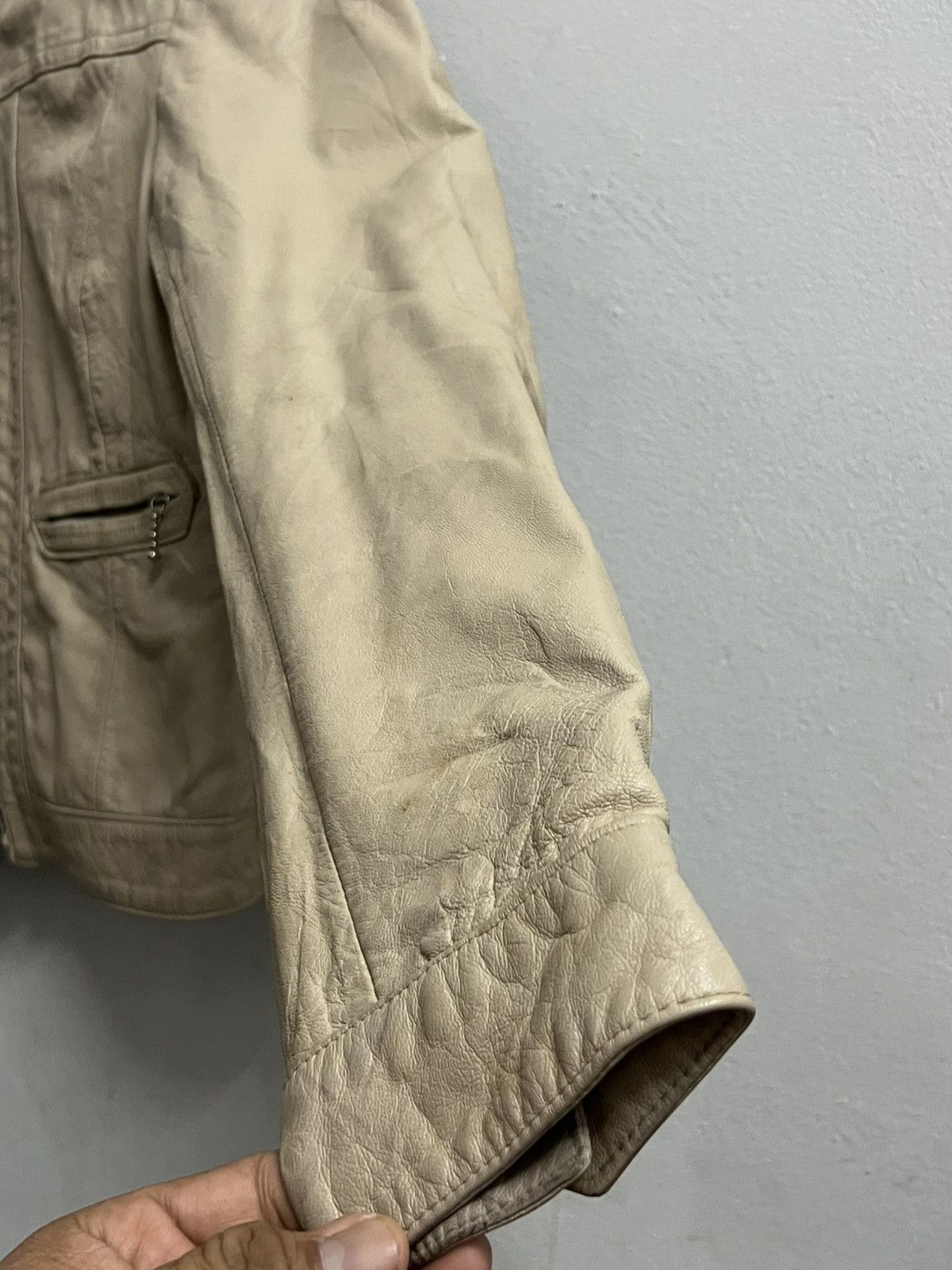 Tommy Hilfiger × Vintage Tommy Hilfiger Vintage leather jacket zipper rare Size US S / EU 44-46 / 1 - 7 Thumbnail