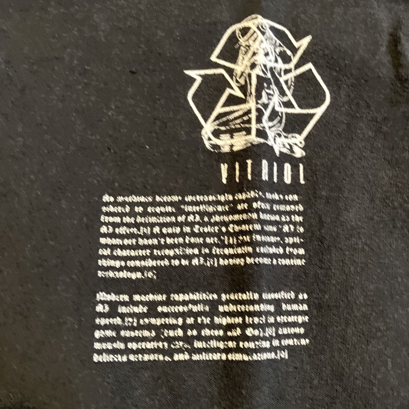 Vintage VITRIOL Shirt Unisex Adults Short Sleeve Crew Neck Black M AWESOME Machines Print Band Cotton Size US M / EU 48-50 / 2 - 2 Thumbnail