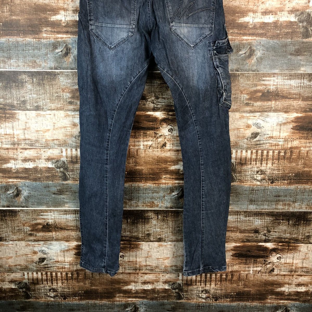 Japanese Brand Iz Frontier Blue Multipocket ripped Denim Pants #A2162 Size US 29 - 17 Thumbnail