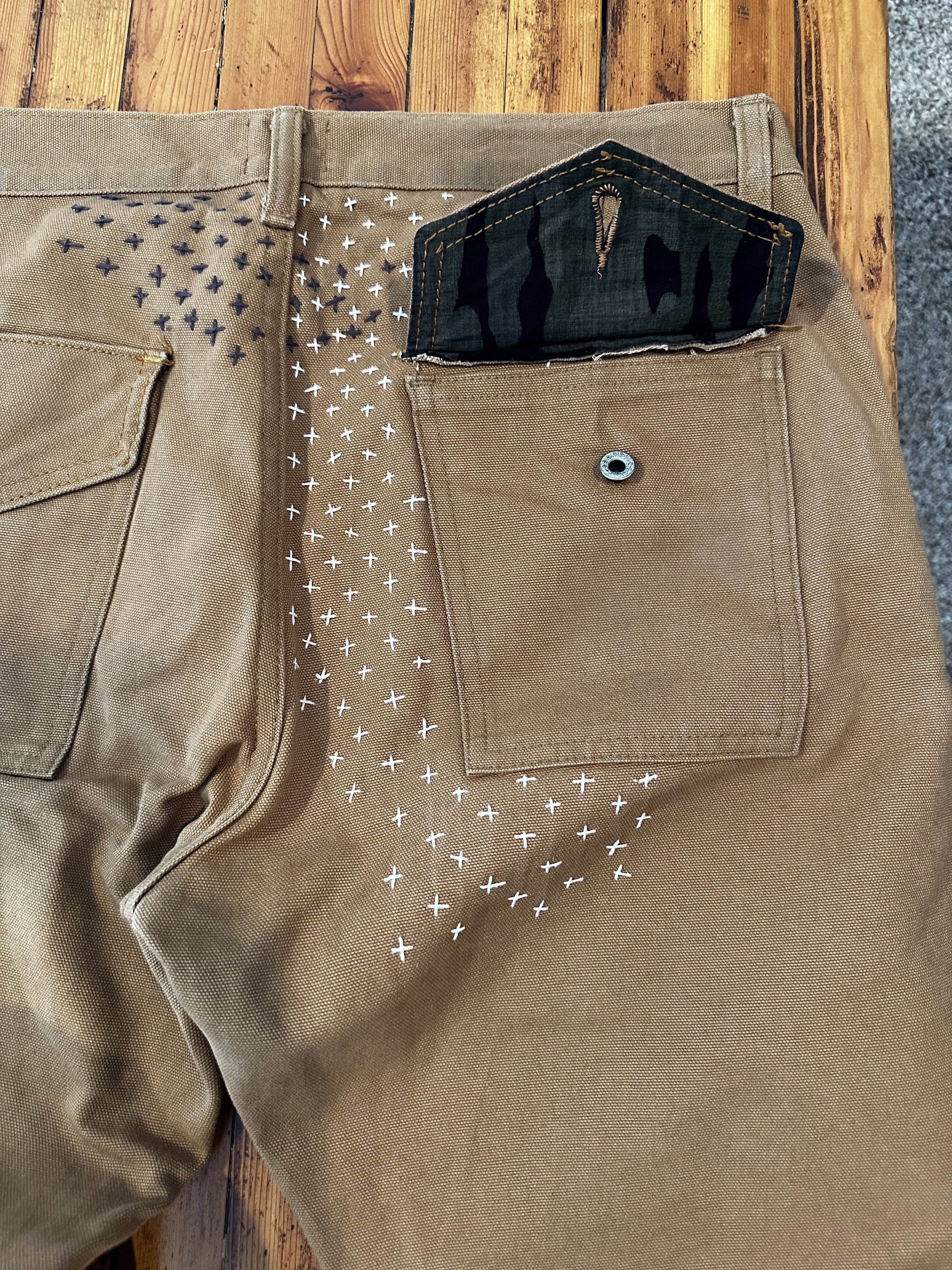 Taylor Stitch MiUSA Restitch 1/1 Chore Pant in British Khaki Size US 32 / EU 48 - 4 Thumbnail