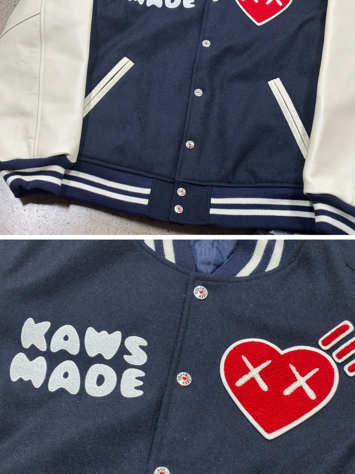 Human Made × Kaws Human Made x KAWS Varsity Jacket Size US L / EU 52-54 / 3 - 4 Thumbnail