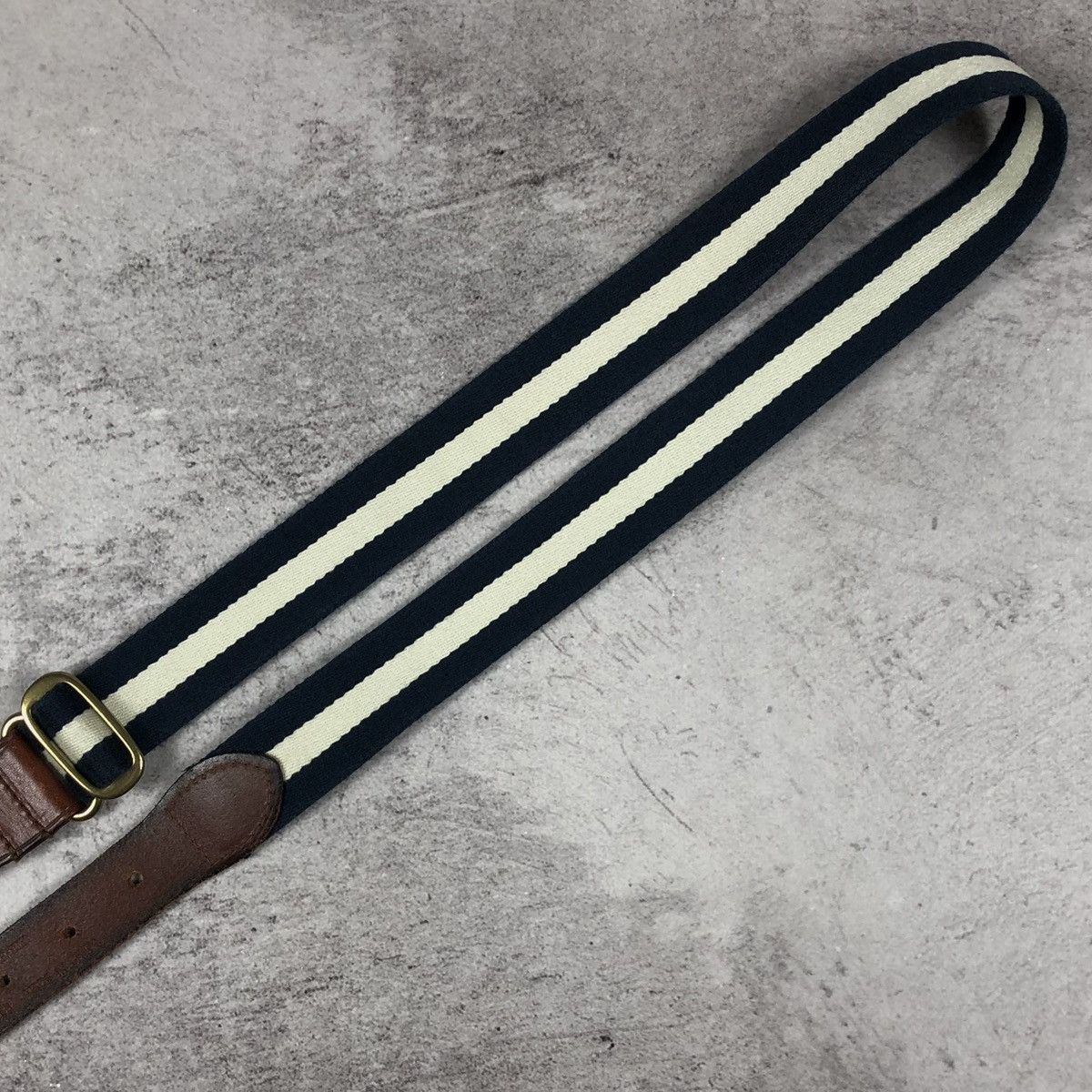 Polo Ralph Lauren Vintage 90s Polo Ralph Lauren Striped Leather Belt Size ONE SIZE - 7 Thumbnail