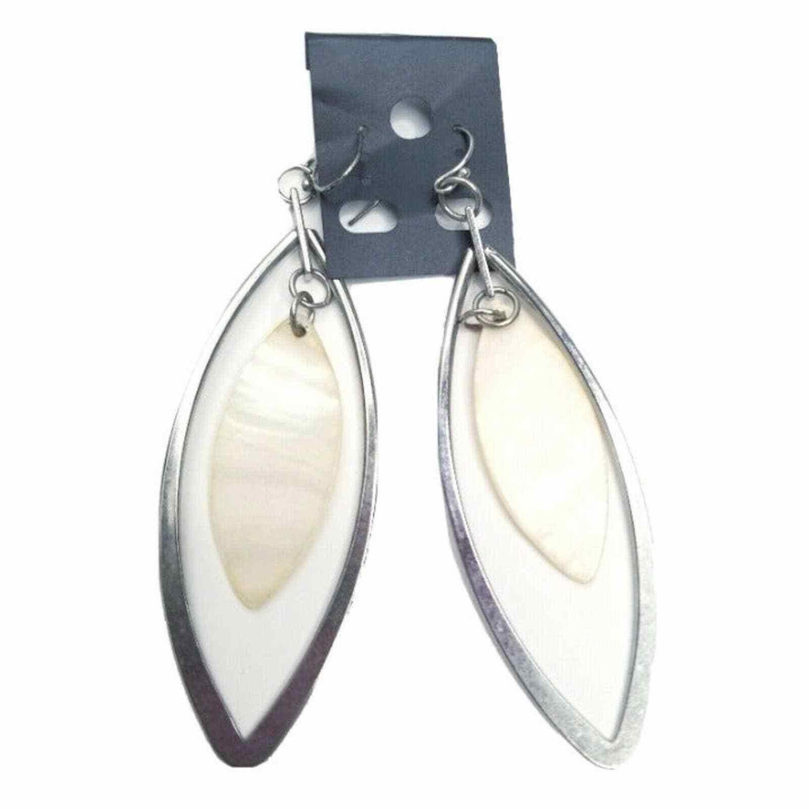 The Unbranded Brand Earrings Ladies Women Fashion Jewelry Teardrop Hoop Hook Sil Size ONE SIZE - 1 Thumbnail