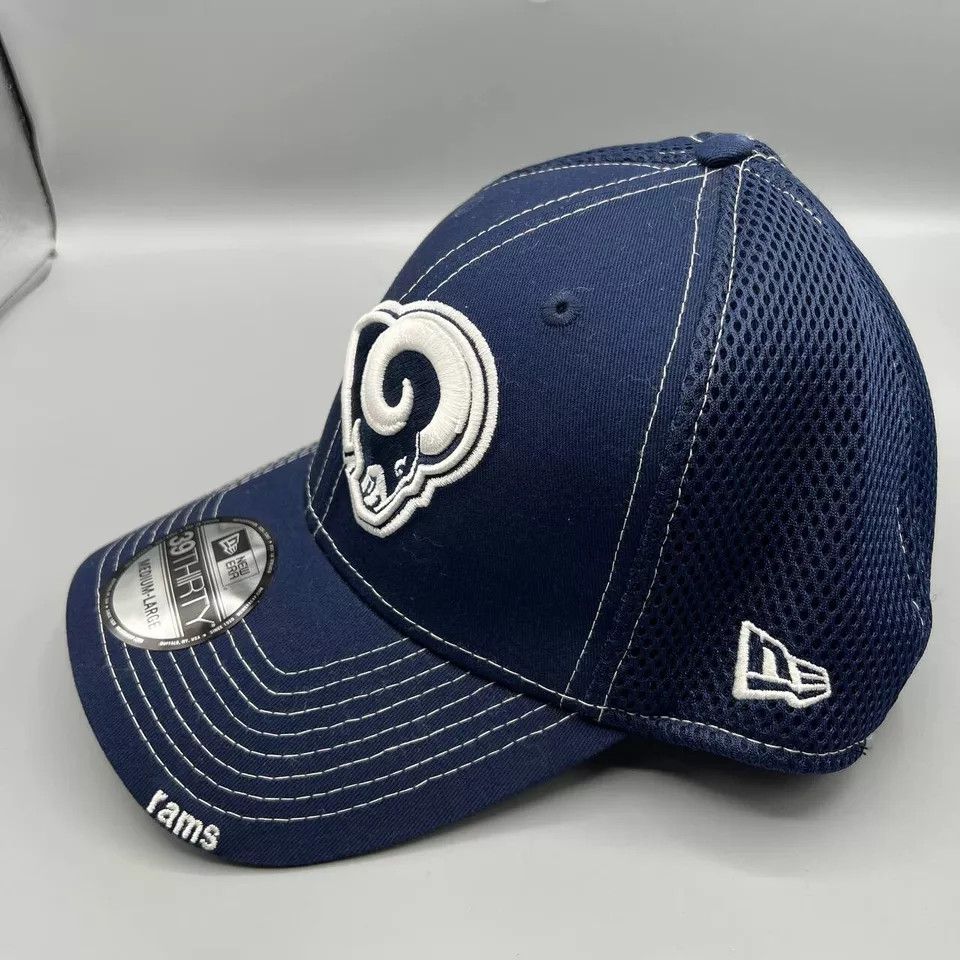 New Era Los Angeles Rams Hat Men M-L Stretch Fitted Cap New Size ONE SIZE - 2 Thumbnail