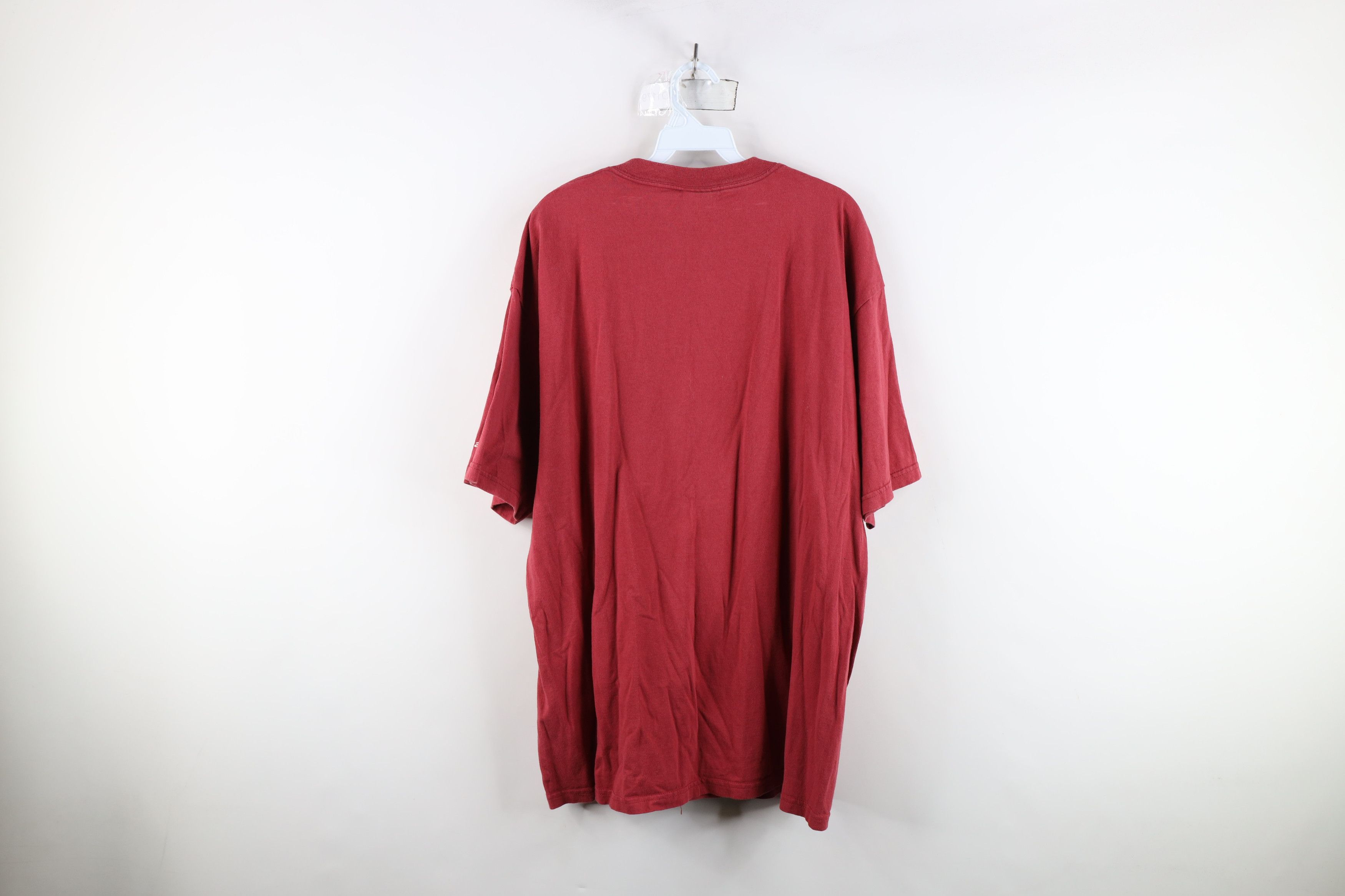 Vintage Vintage 90s Streetwear Equestrian All Over Print T-Shirt Red Size US XL / EU 56 / 4 - 12 Thumbnail
