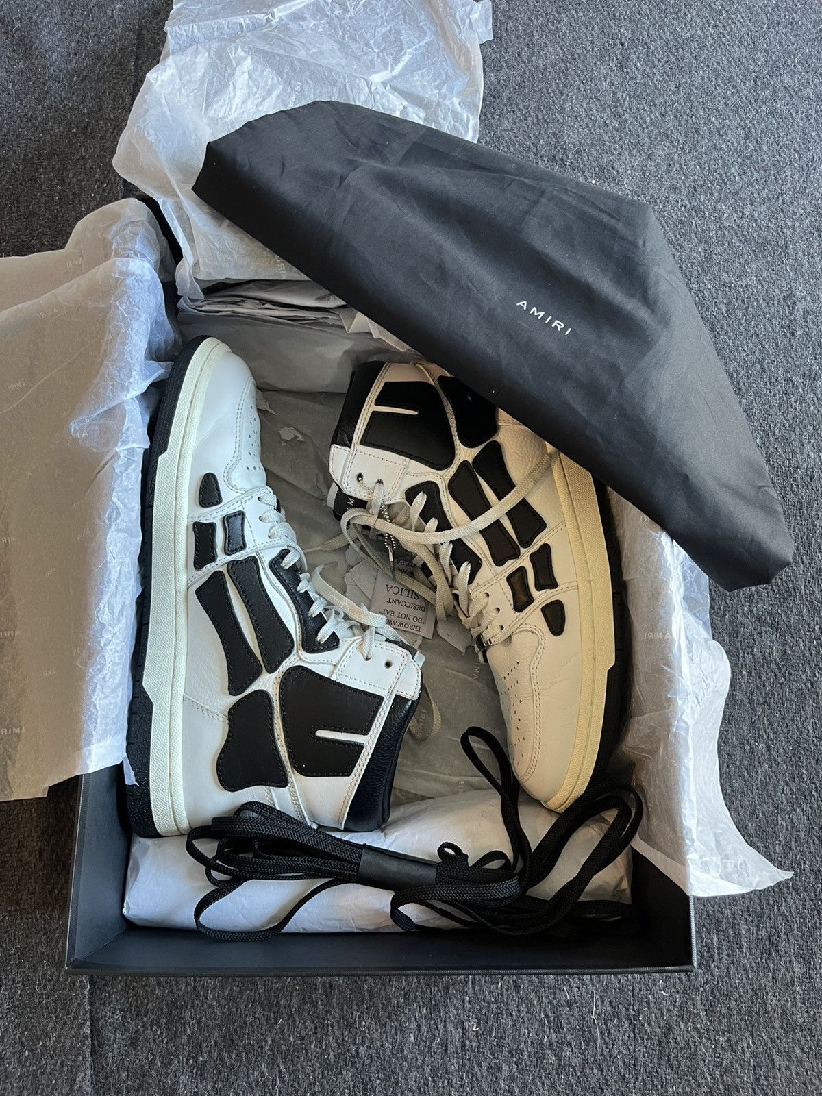 Amiri AMIRI Skel Top Hi Sneaker Skeleton High Top Size US 9 / EU 42 - 14 Thumbnail