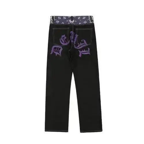 Japanese Brand y2k skate hiphop pattern jeans Size US 32 / EU 48 - 3 Thumbnail