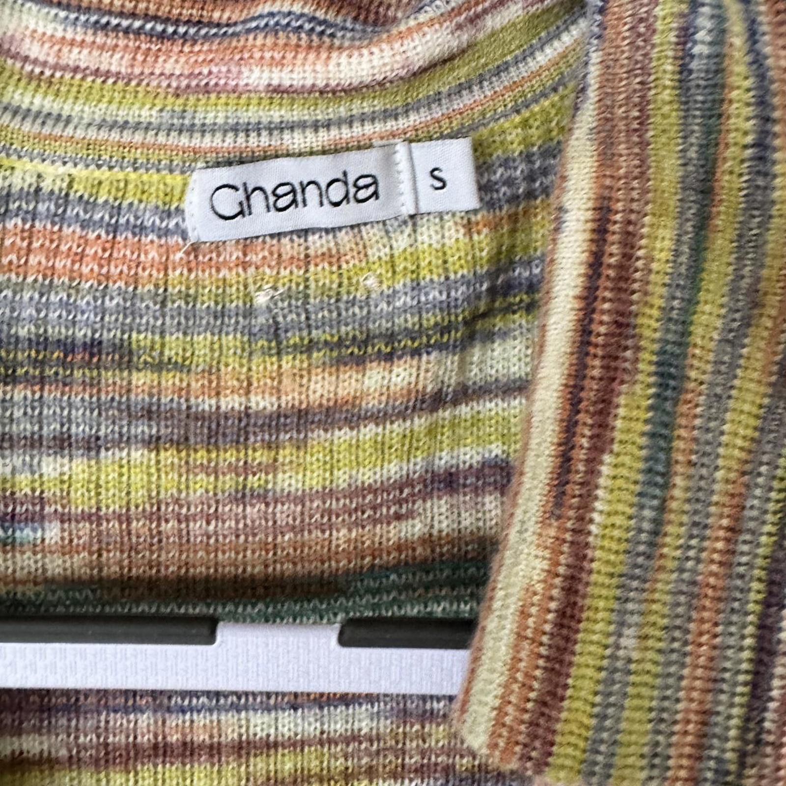 Other ✨ Ghanda Multicolour Knit Maxi Y2K 90s Vibes BNWOT Sml Size S / US 4 / IT 40 - 3 Thumbnail