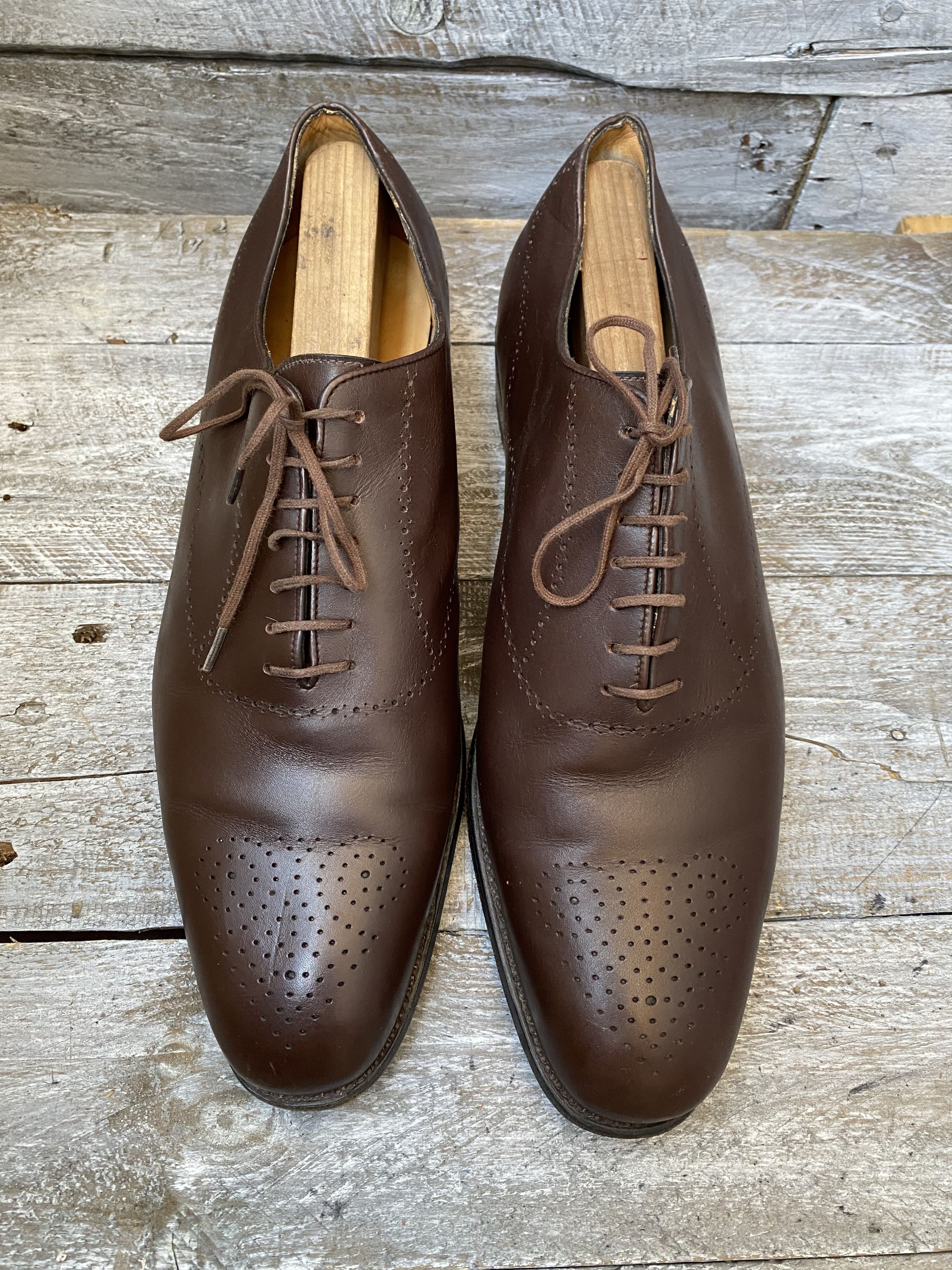 J.M. Weston Jm weston brown oxford brown leather shoes Uk8E Size US 9 / EU 42 - 7 Thumbnail
