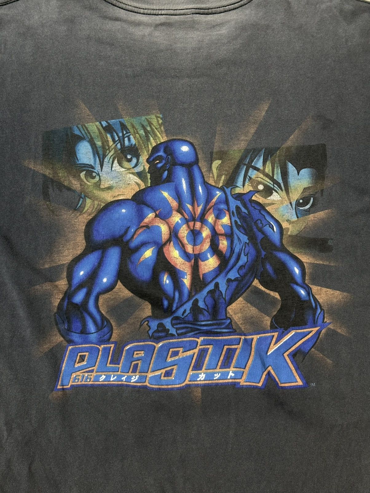 Anime 90s Plastik faded tee Size US L / EU 52-54 / 3 - 2 Thumbnail