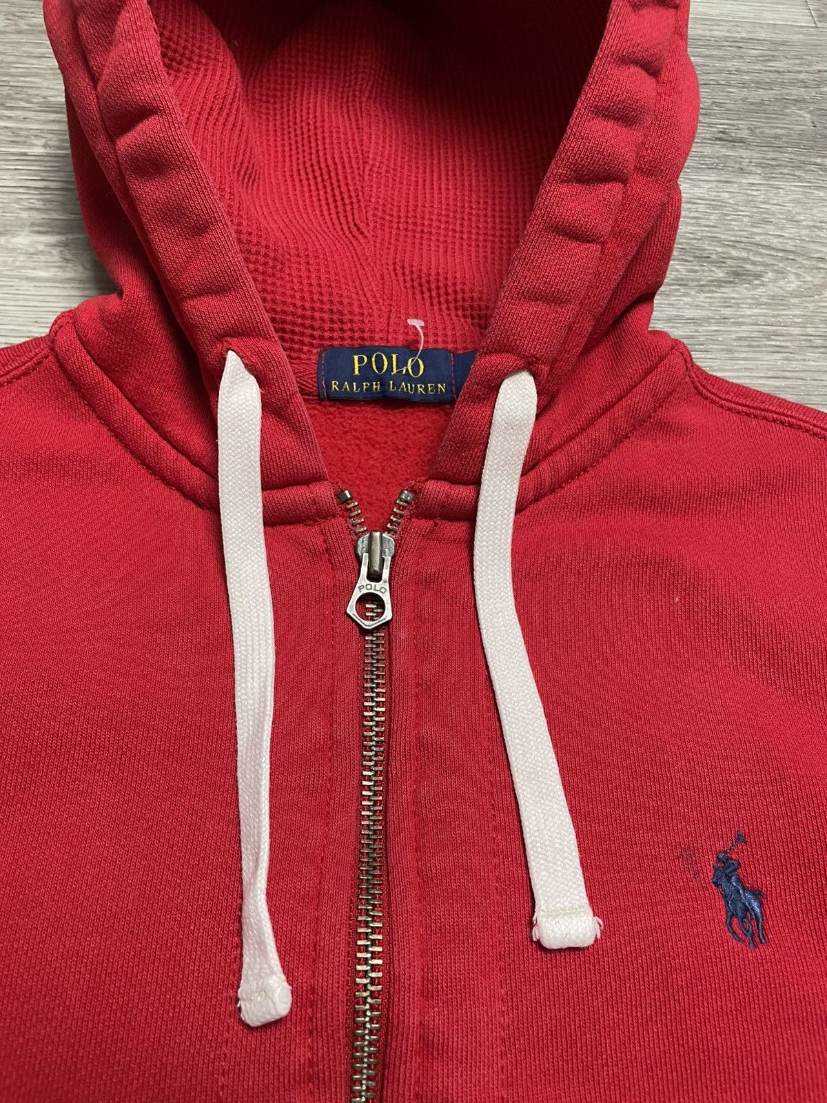 Polo Ralph Lauren Vintage Polo Ralph Lauren Red Zip-Up Hoodie Pullover Size US S / EU 44-46 / 1 - 11 Thumbnail