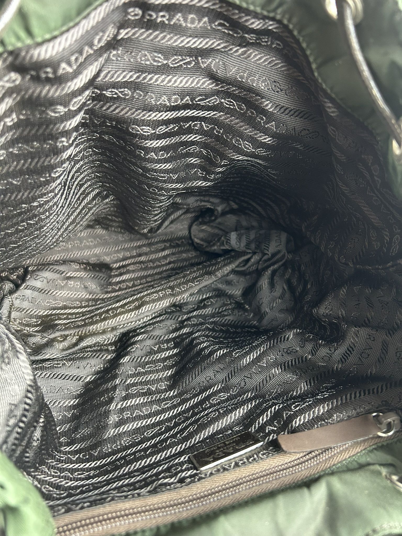 Prada Vintage Prada nylon and leather triangle logo cargo backpack Size ONE SIZE - 18 Thumbnail