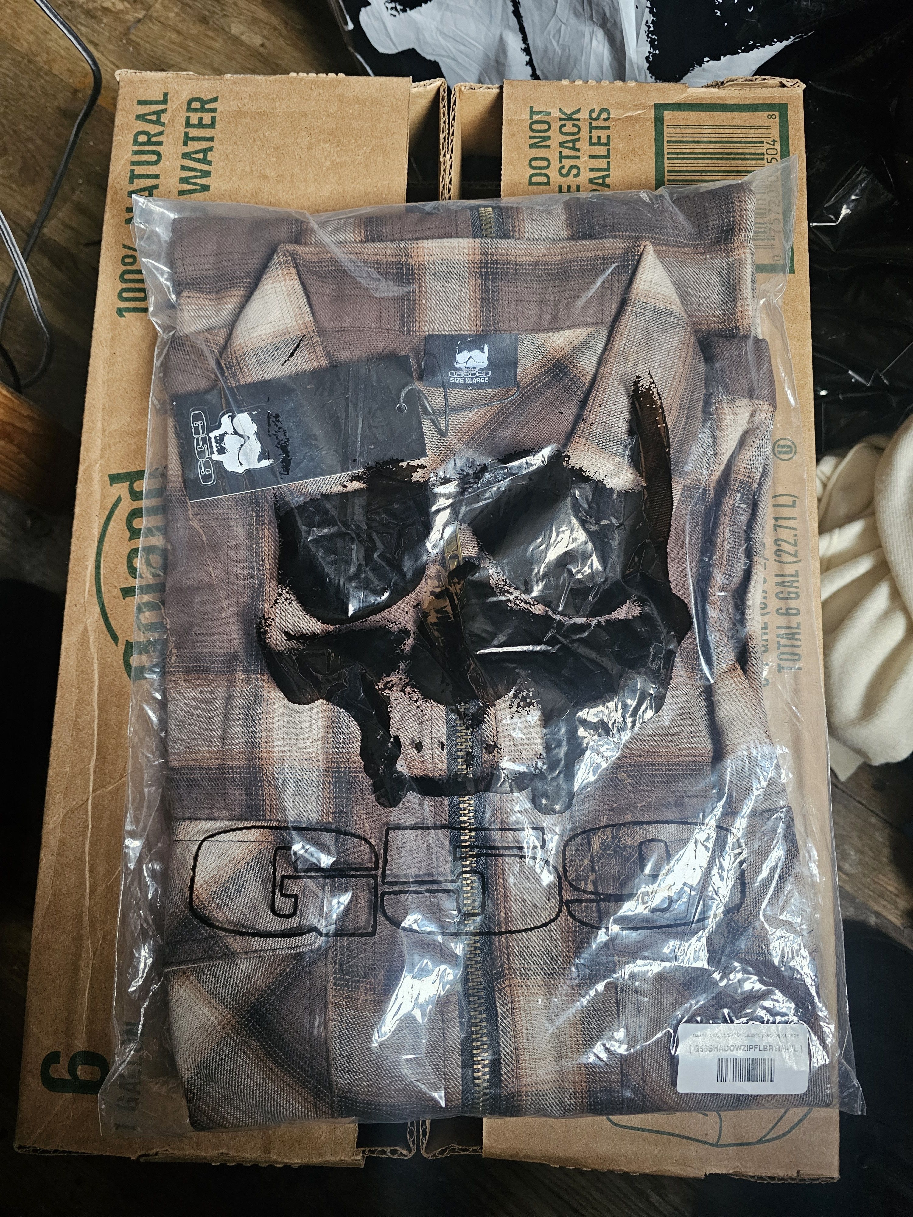 G59 Records G59 Shadow Zipper Flannel Brown XL Size US XL / EU 56 / 4 - 1 Thumbnail