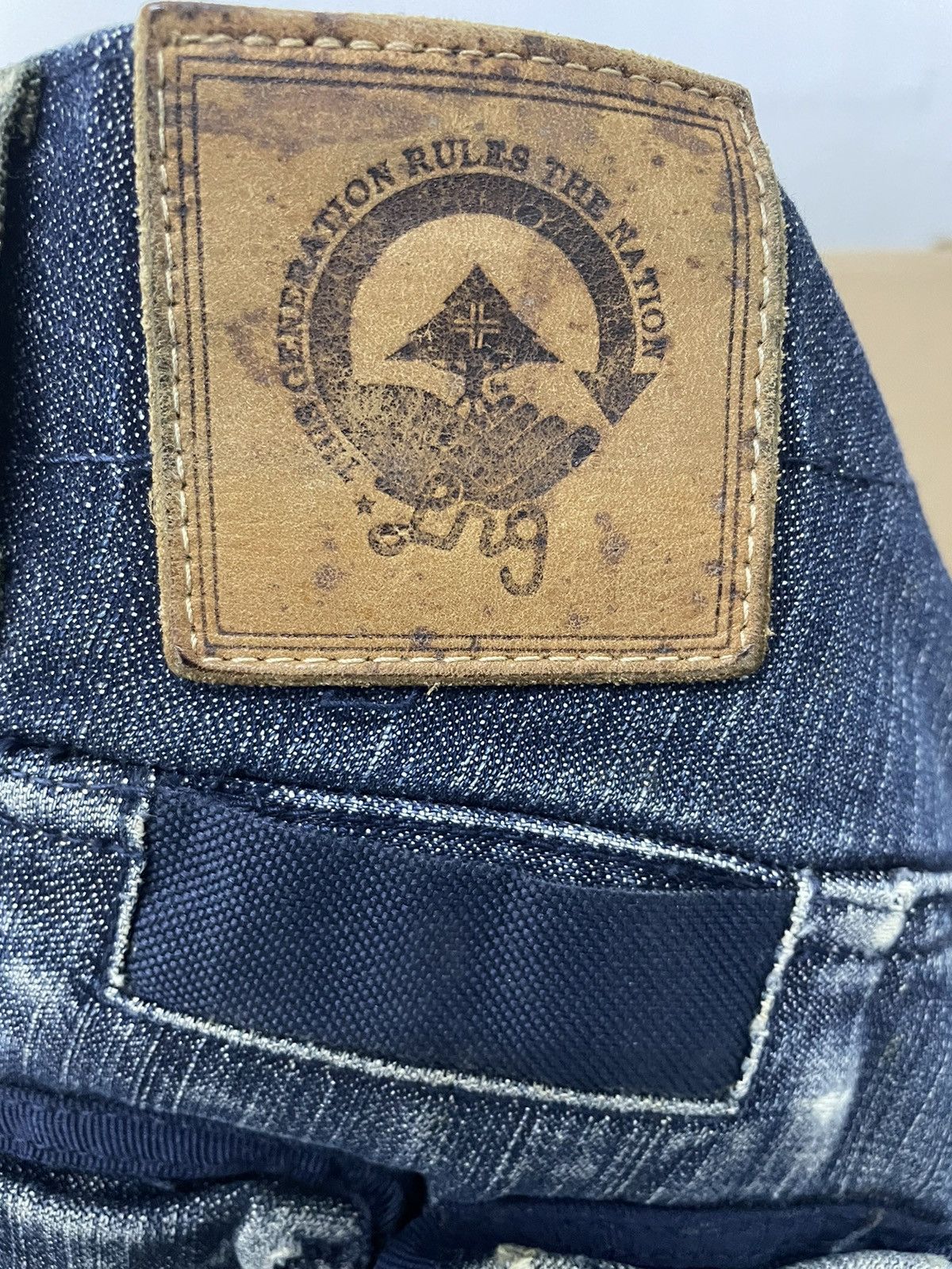 Japanese Brand LNG Multi Pockets Flair Cut Jeans Size US 35 - 12 Thumbnail