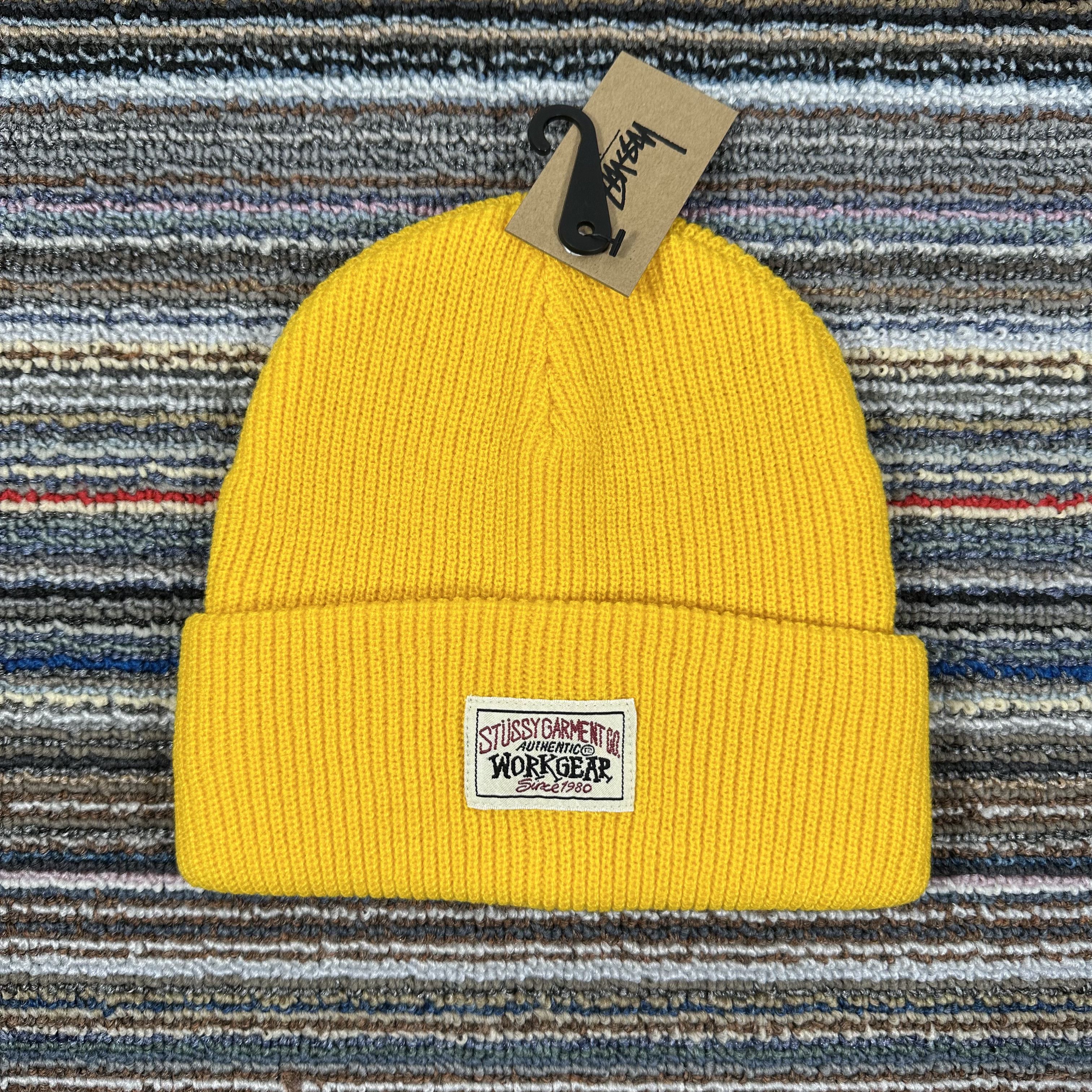 Stussy STUSSY WORKGEAR BEANIE HAT / YELLOW Size ONE SIZE - 1 Thumbnail