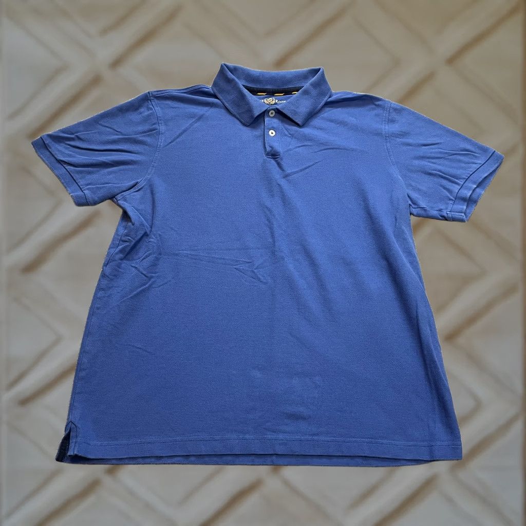 Club Room VINTAGE Club Room Polo shirt Mens L Blue 100% Pima Cotton Preppy Golf Rugby Collar Size US L / EU 52-54 / 3 - 1 Thumbnail