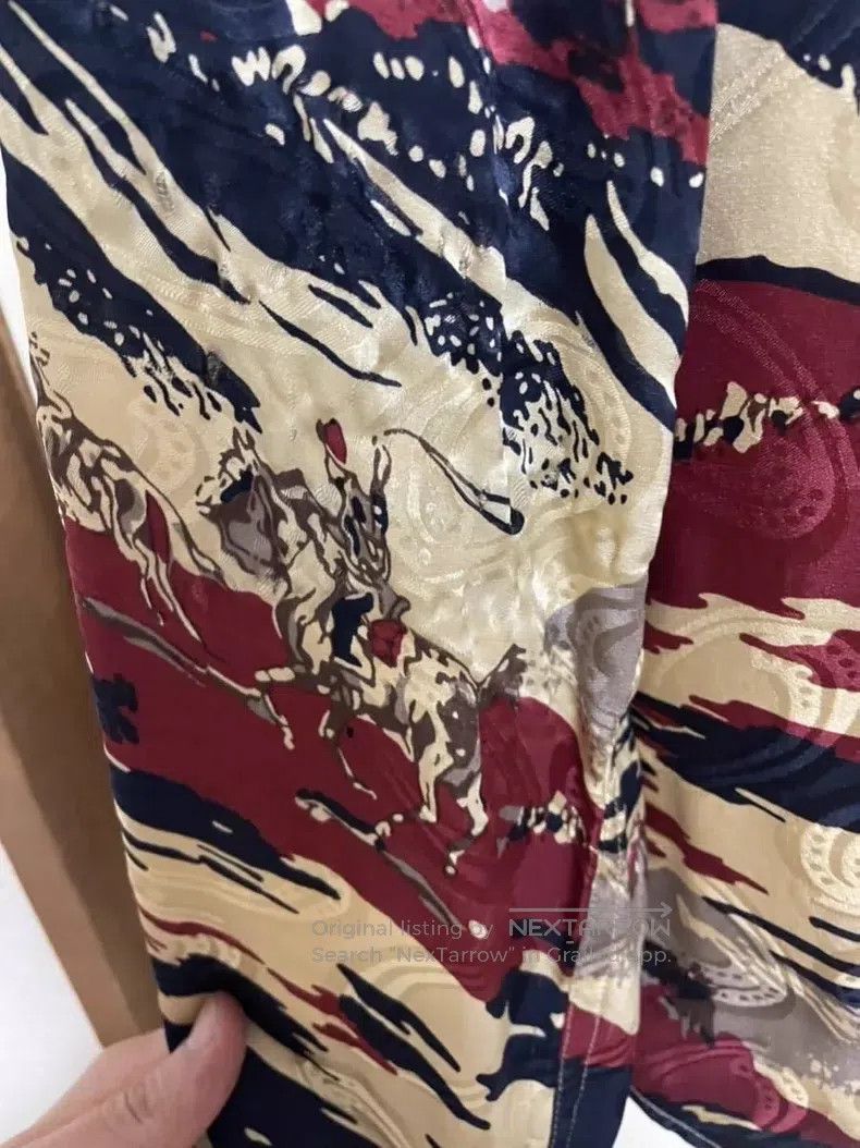 RRL Ralph Lauren RRL Ralph Lauren Silk western printed Hawaiian shirt jacke Size US S / EU 44-46 / 1 - 5 Thumbnail
