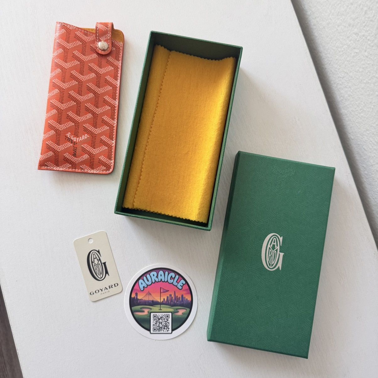 Goyard Goyard Sunglass Case 100% Authentic RARE Orange Sunglasses Size ONE SIZE - 6 Thumbnail