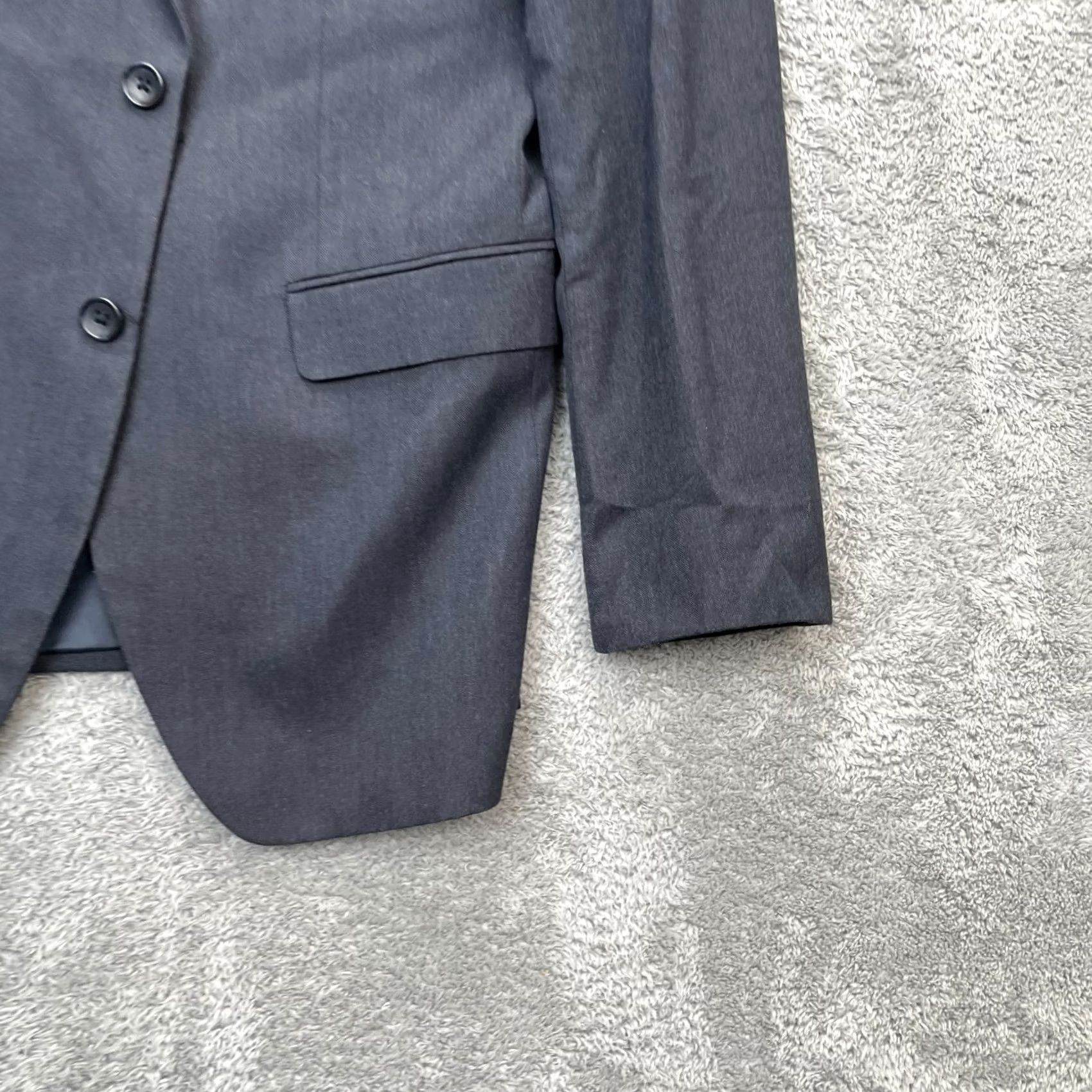 Banana Republic Banana Republic Blazer Mens 40R Gray Coat Slim Fit Single-Breasted Notch Lapel Two-Button Size 40R - 2 Thumbnail