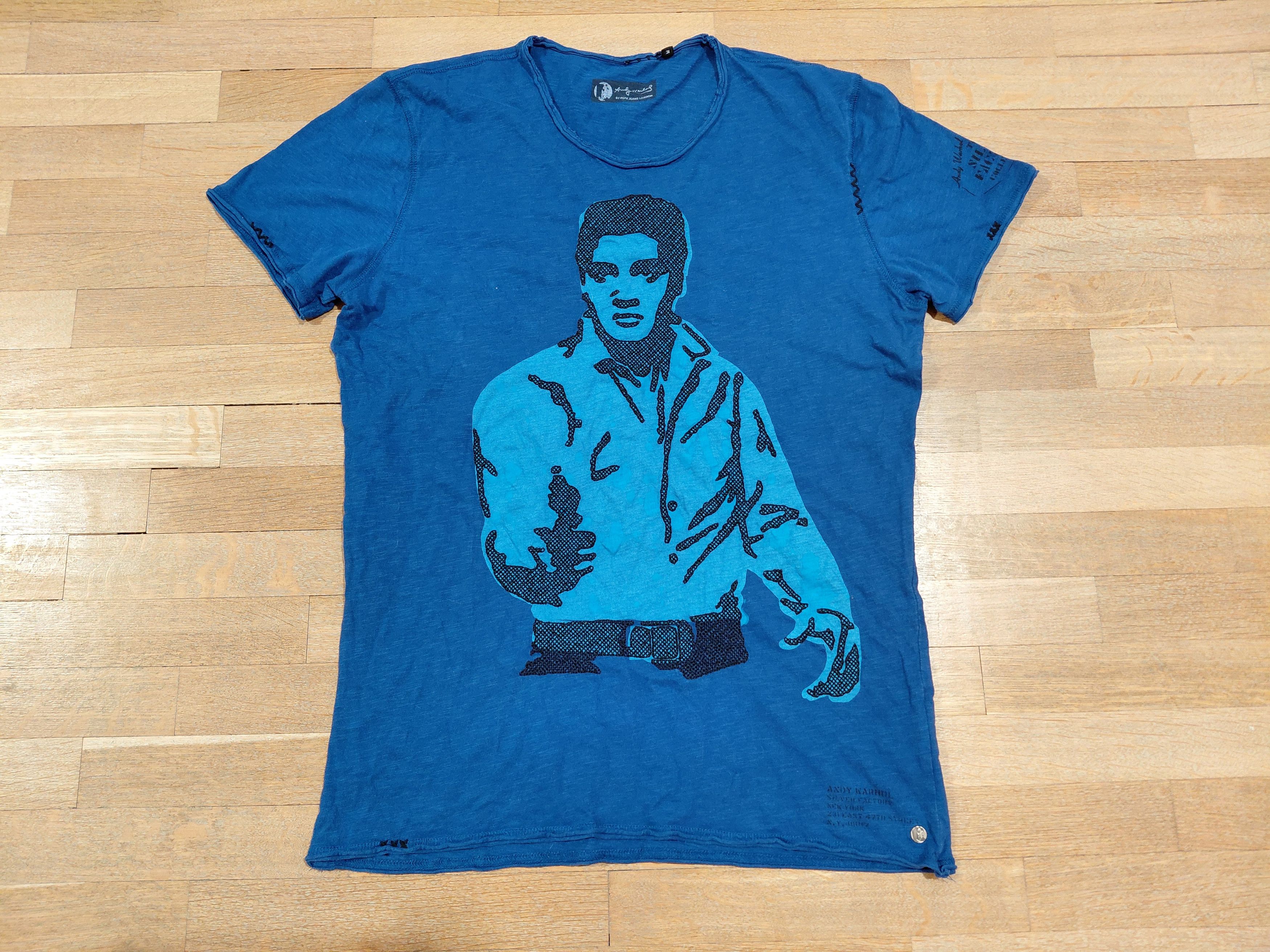 Andy Warhol ELVIS Andy Warhol Silver Factory Collection Pepe Jeans Shirt Size US M / EU 48-50 / 2 - 1 Thumbnail