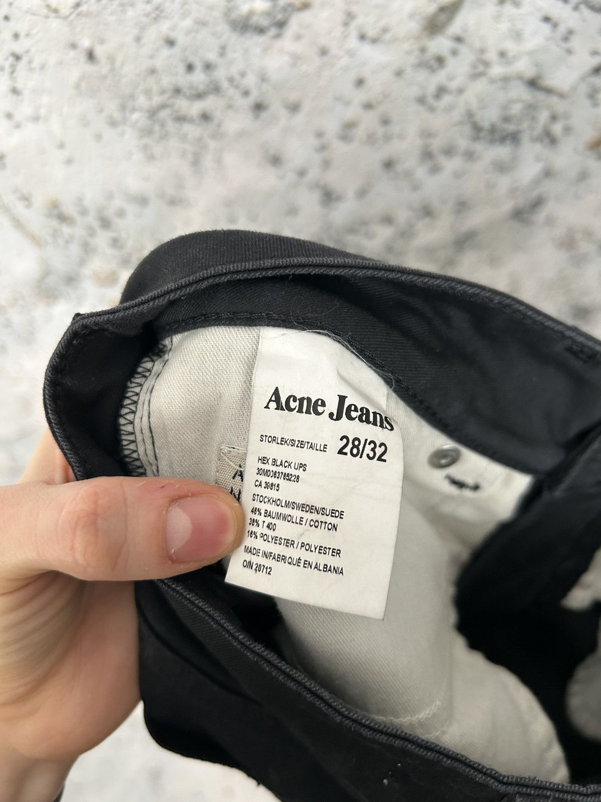 Acne Studios Vintage Acne Jeans Hex Black Ups Skinny Denim Avantgarde Size US 28 / EU 44 - 6 Thumbnail