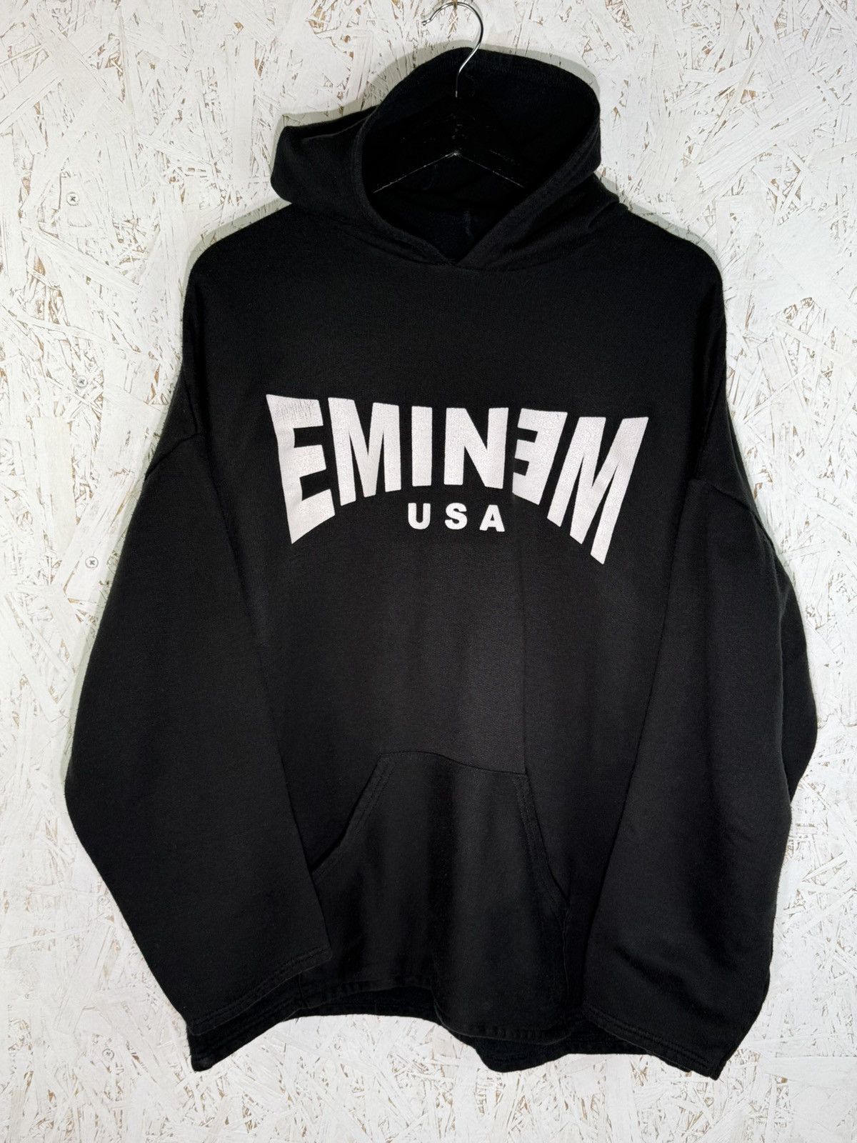 Band Tees 90s Vintage Eminem Usa Rap Band Hoodie Black Size ~XL Size US XL / EU 56 / 4 - 4 Thumbnail