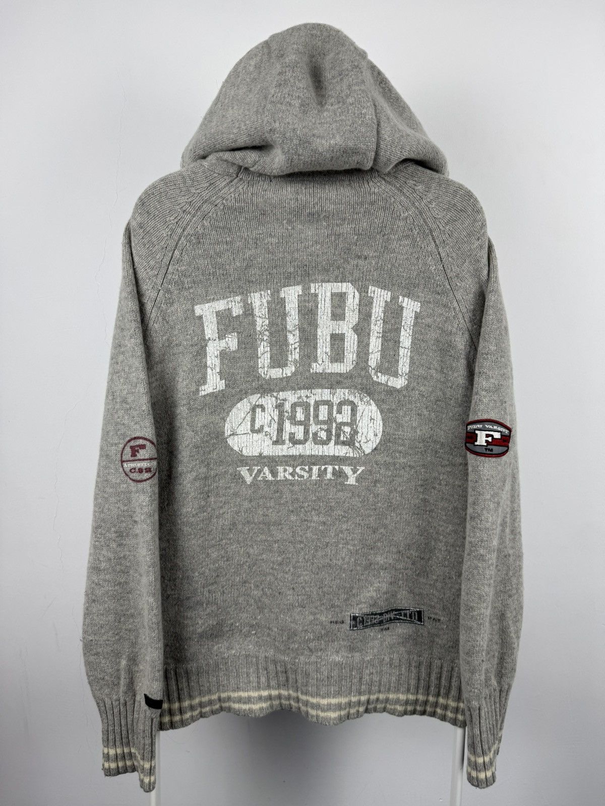 Fubu Vintage Fubu The Collection Big Logo Hooded Sweater Size US M / EU 48-50 / 2 - 1 Thumbnail