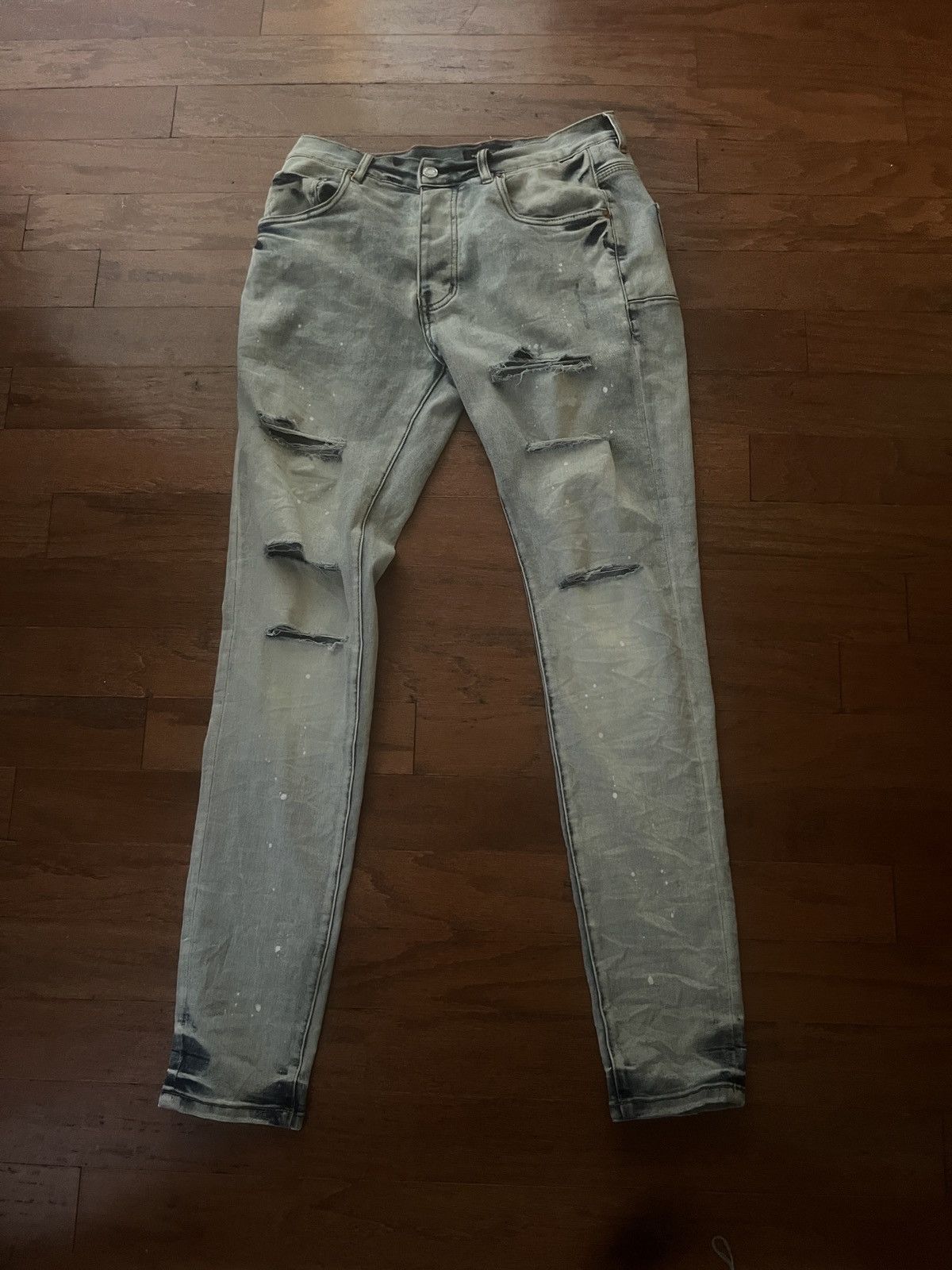 Purple Brand Purple jeans indigo paint jeans Size US 32 / EU 48 - 2 Thumbnail