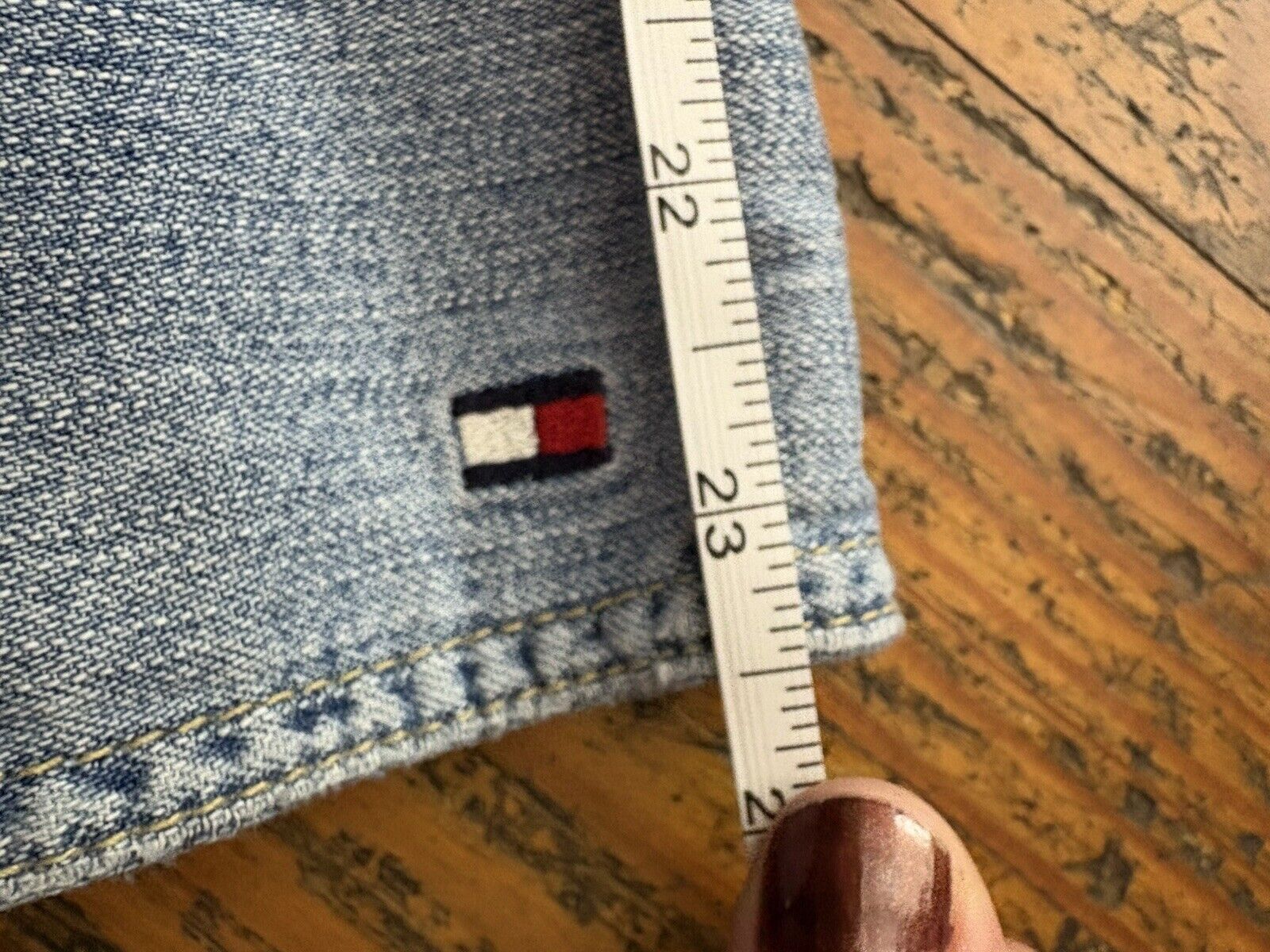 Tommy Hilfiger Tommy Hilfiger Women's XL Jean Jacket Size XL / US 12-14 / IT 48-50 - 6 Thumbnail